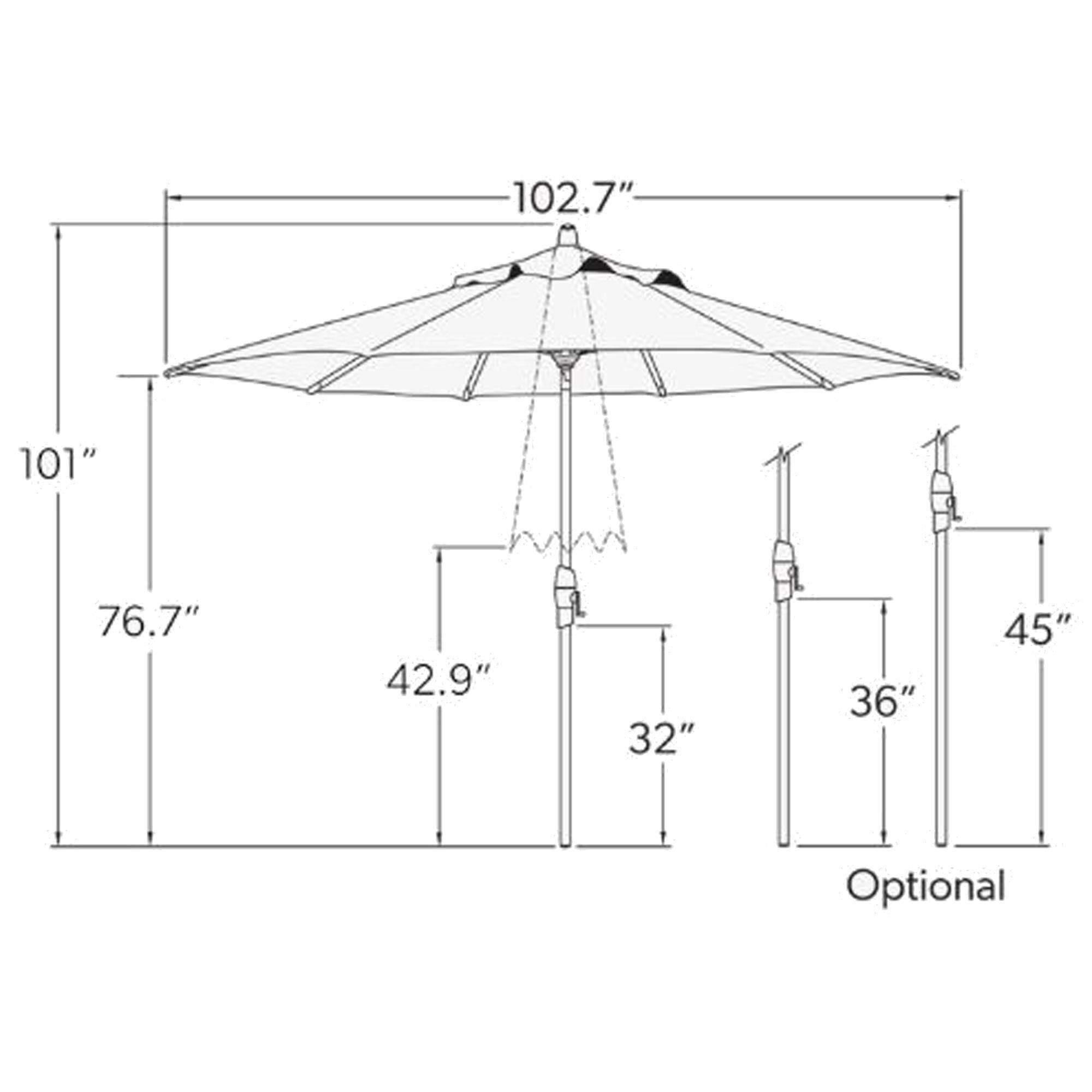 Treasure Garden Umbrella and Stand, , large