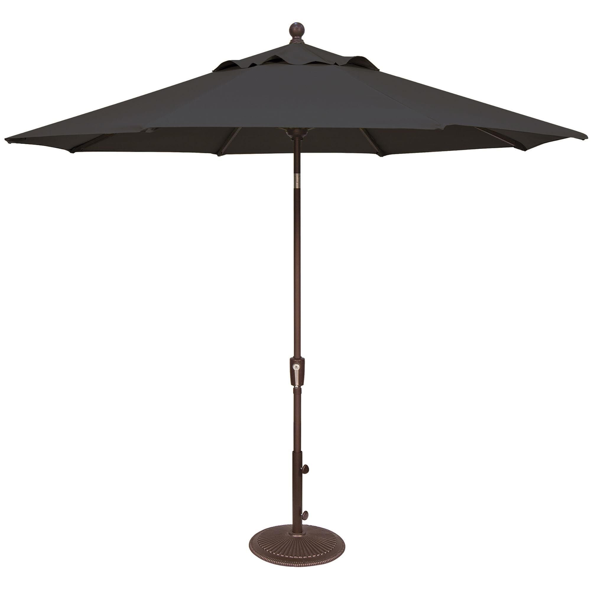 Treasure Garden Treasure Garden Umbrella with Stand in Charcoal , , large