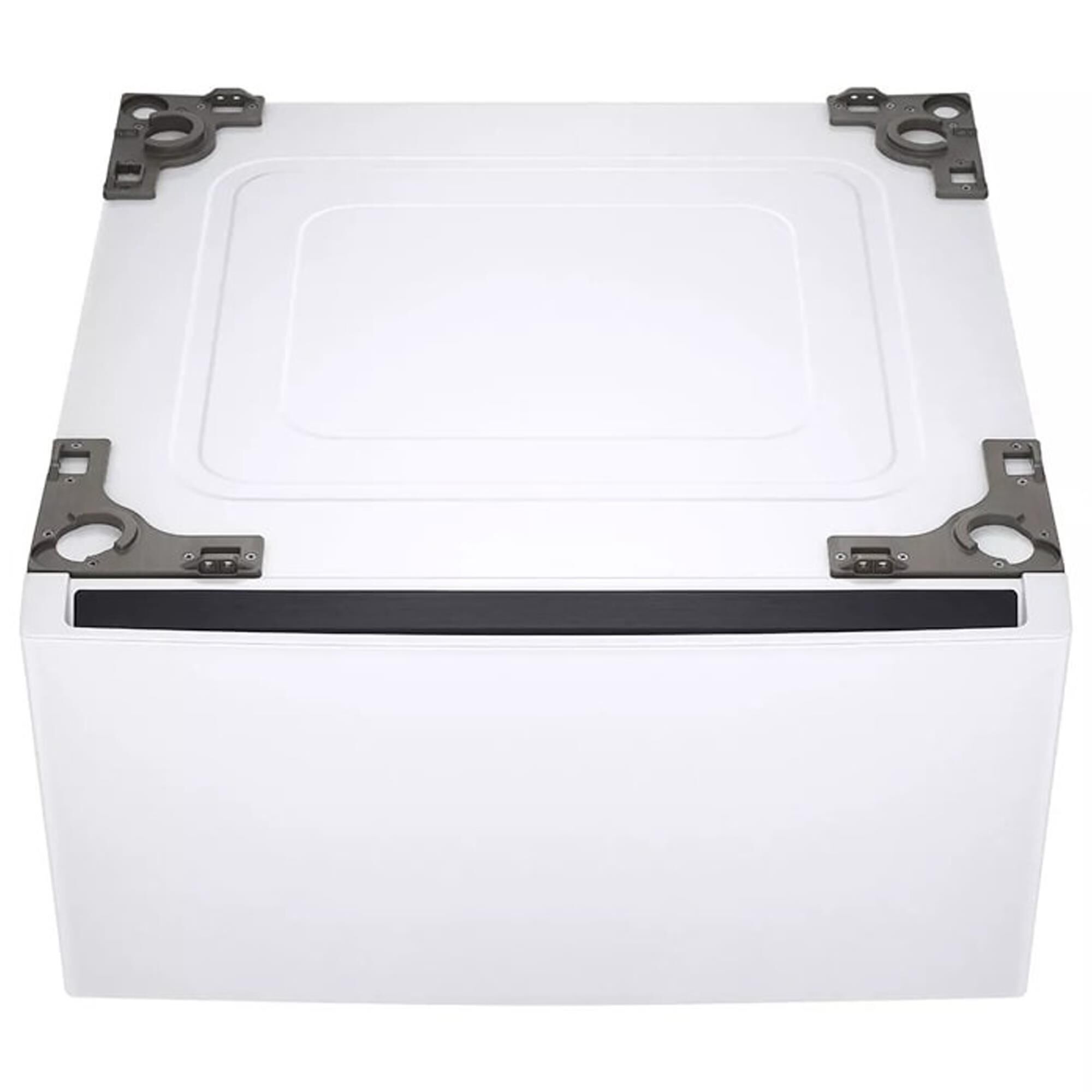 LG 5 Cu. Ft. Front Load Washer and 7.4 Cu. Ft. Gas Dryer Laundry Pair with Pedestals in White, , large