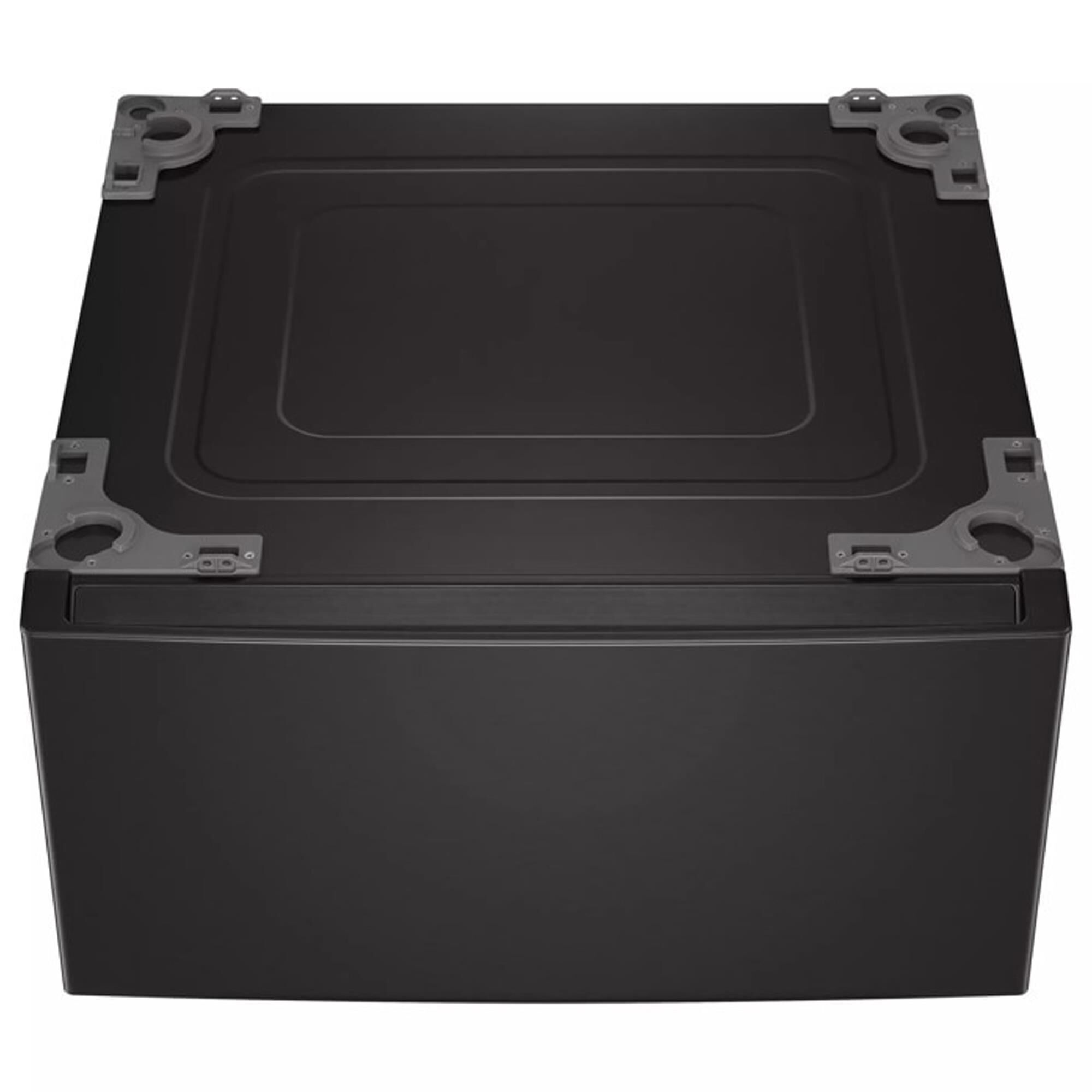 LG 4.5 Cu. Ft. Front Load Washer and 7.4 Cu. Ft. Electric Dryer Laundry Pair with Pedestals in Black Steel, , large