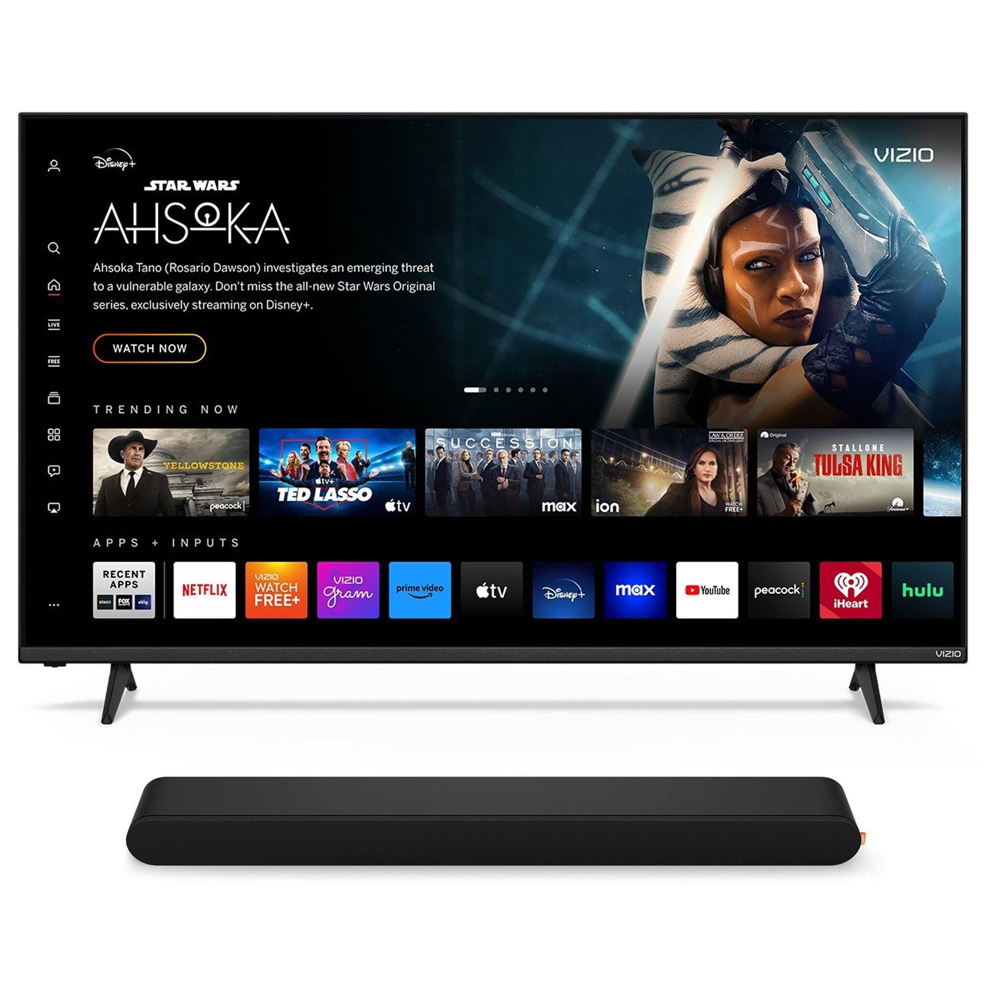 VIZIO 55 4K HDR Smart TV w/ 2.0 Soundbar, , large