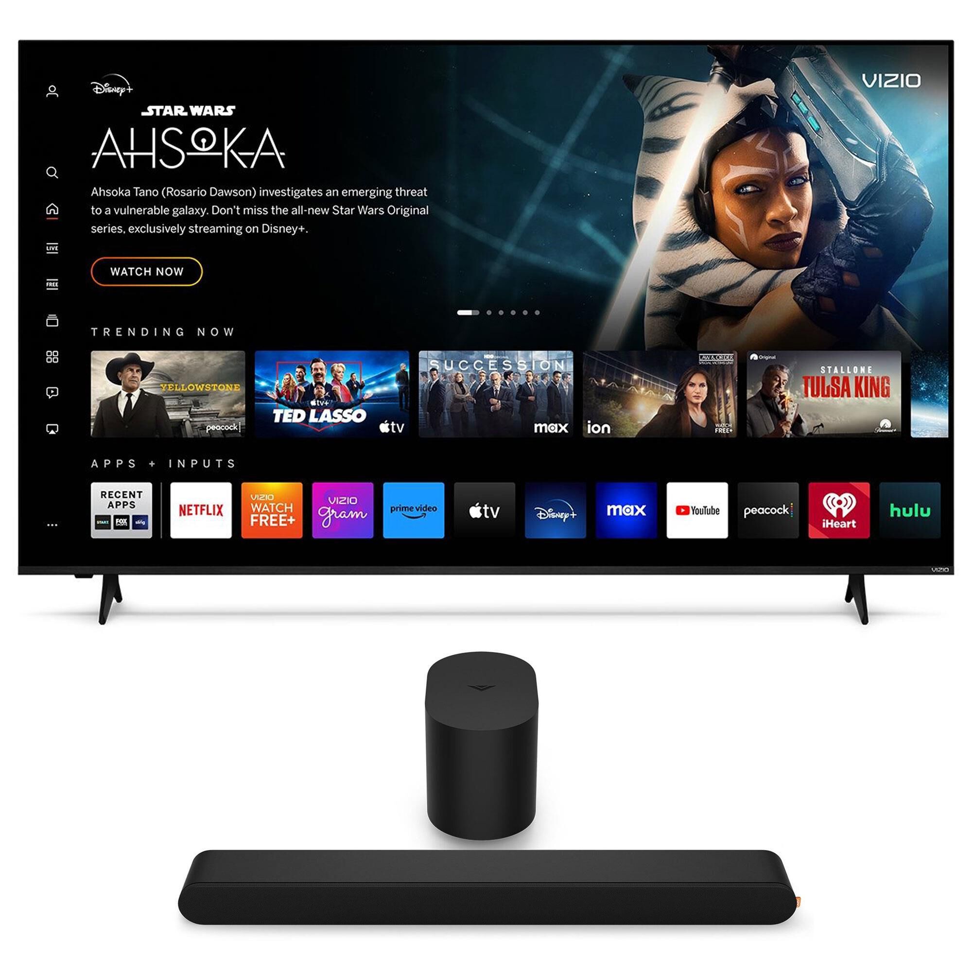 VIZIO 75 4K HDR Smart TV w/ 2.1 Soundbar, , large