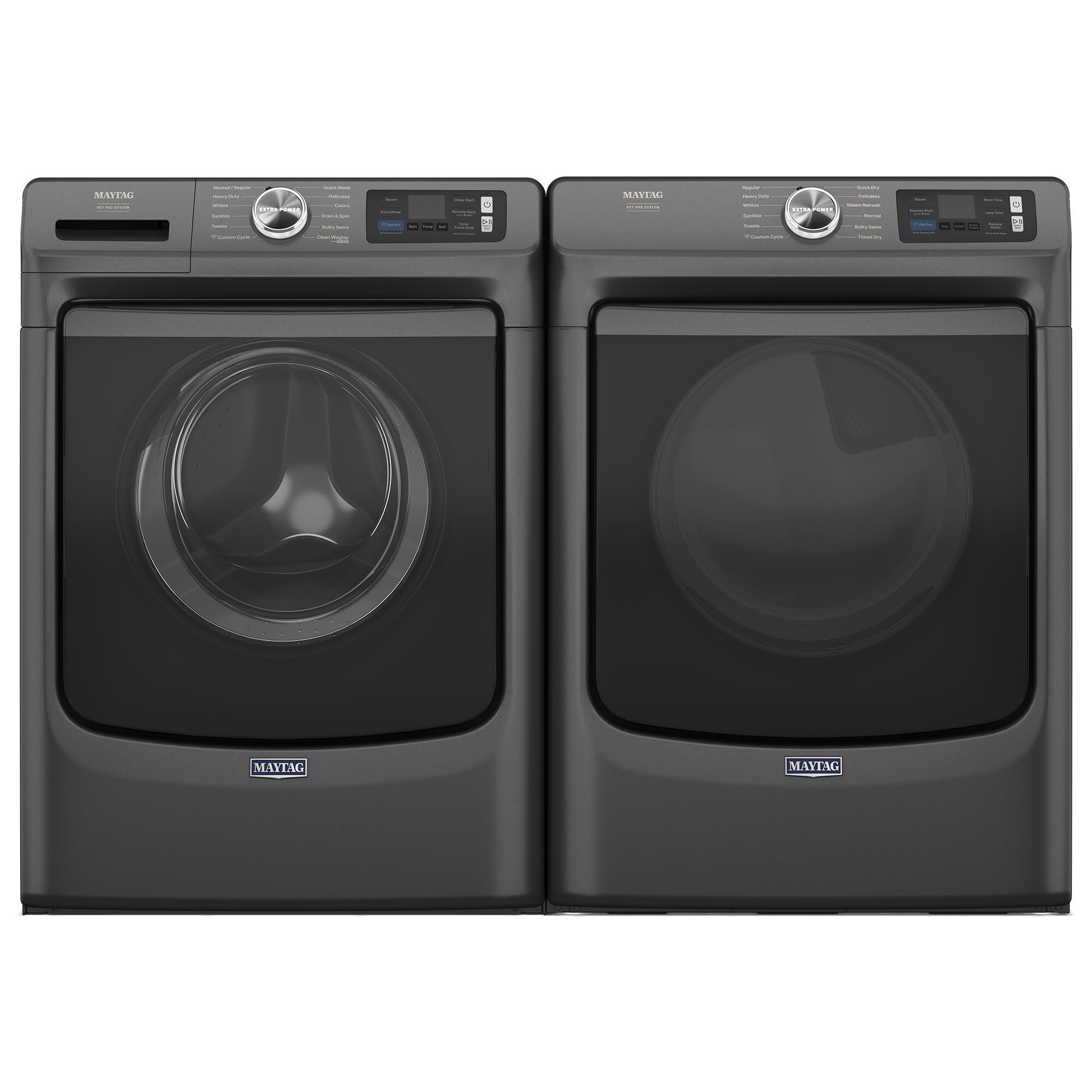 Maytag Washer and Electric Dryer Laundry Pair in Volcano Black, , large