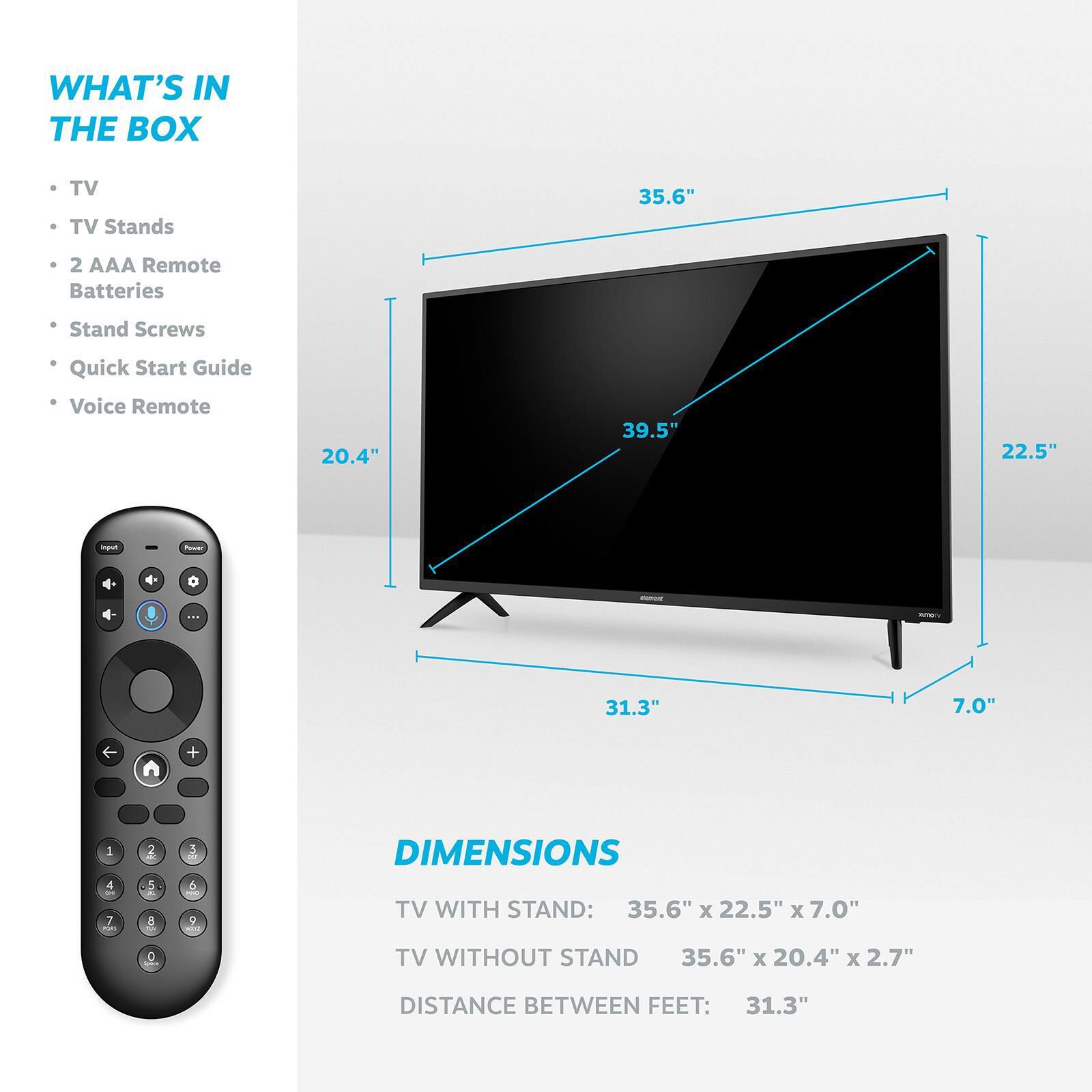 Element 40" 1080P FHD Xumo Smart TV, , large