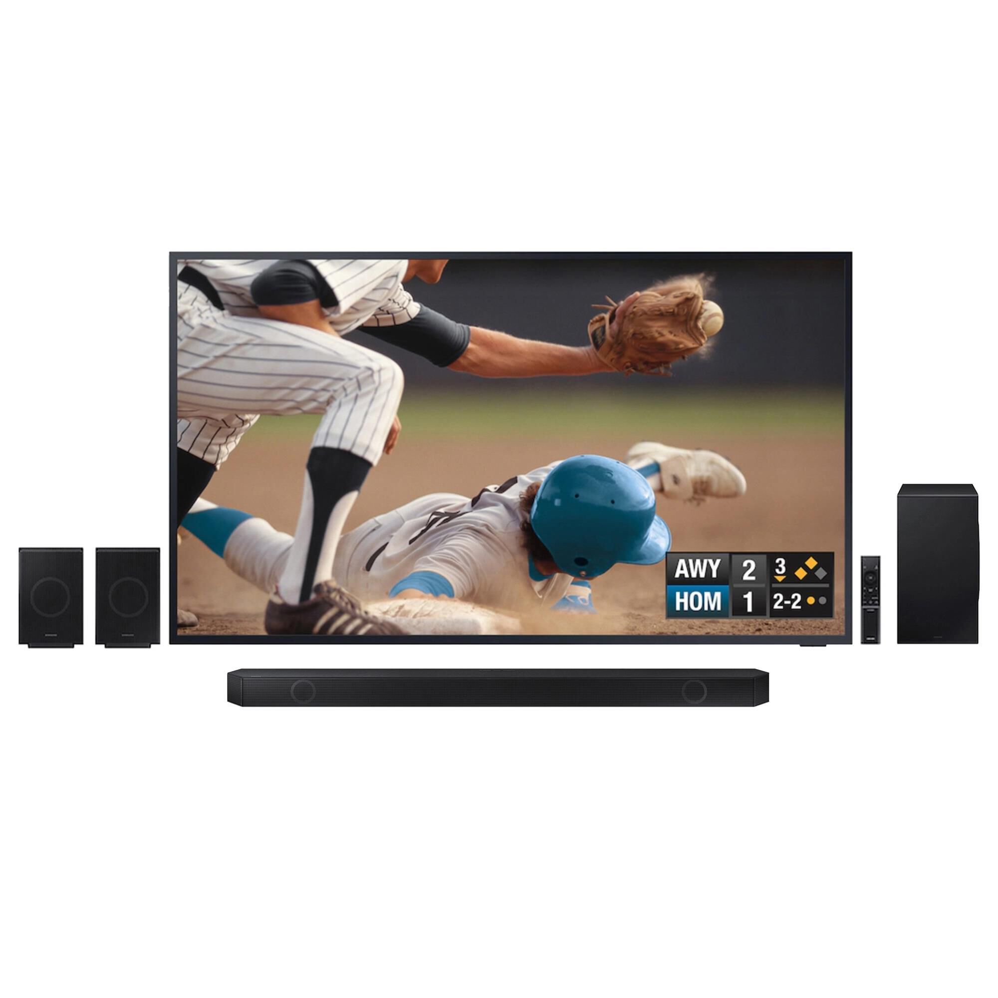 Samsung 65" 4K Terrace w/Soundbar Sys, , large