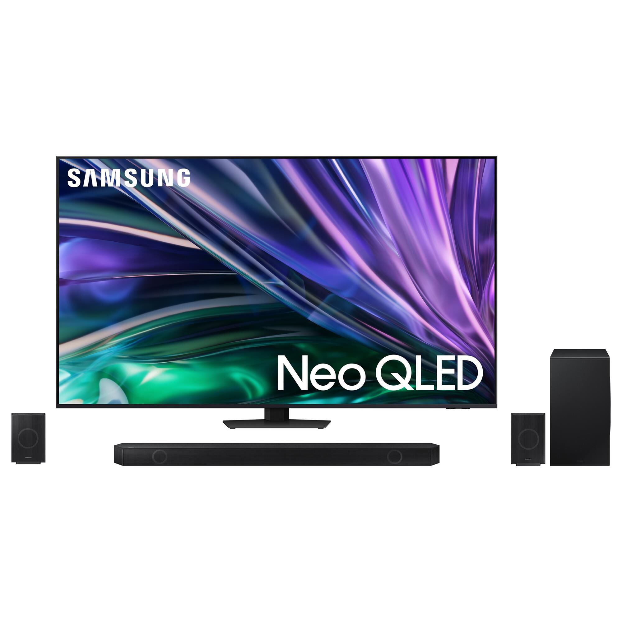 Samsung 75" 4K QLED w/Soundbar Sys, , large