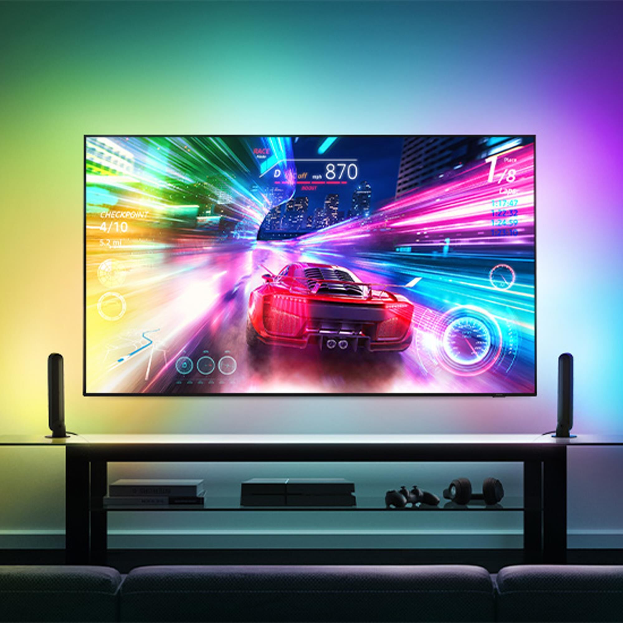 Samsung 75" 4K QLED w/Soundbar Sys, , large