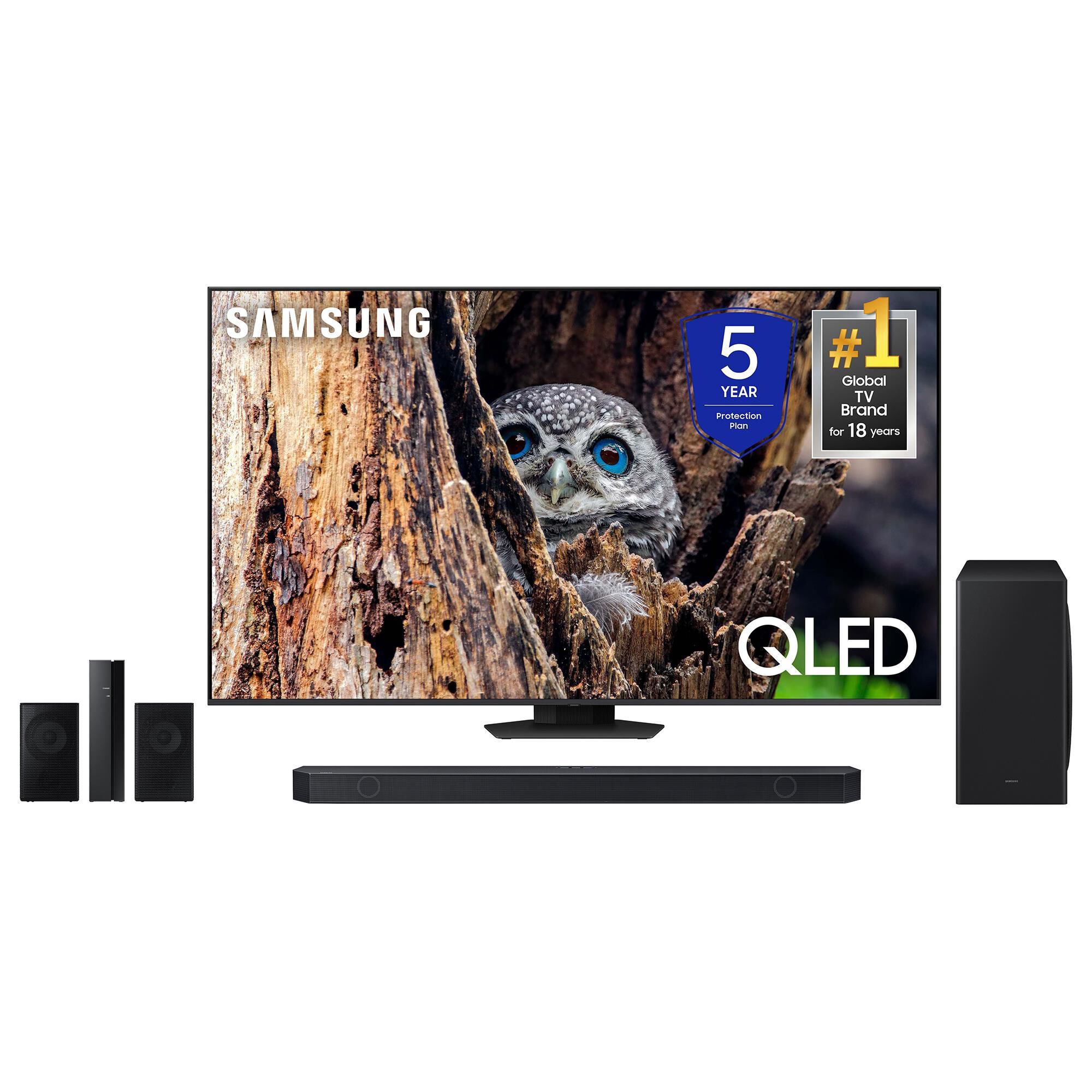 Samsung 85" 4K QLED w/Soundbar Sys, , large