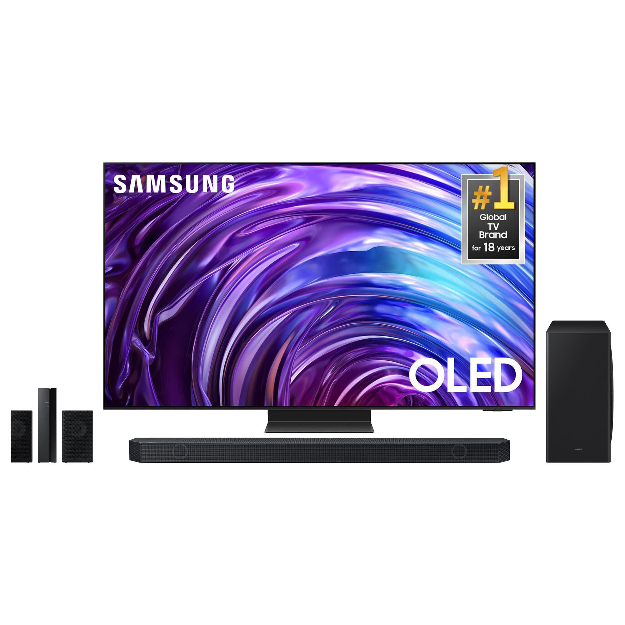 Samsung 65" 4K OLED w/Soundbar Sys, , large