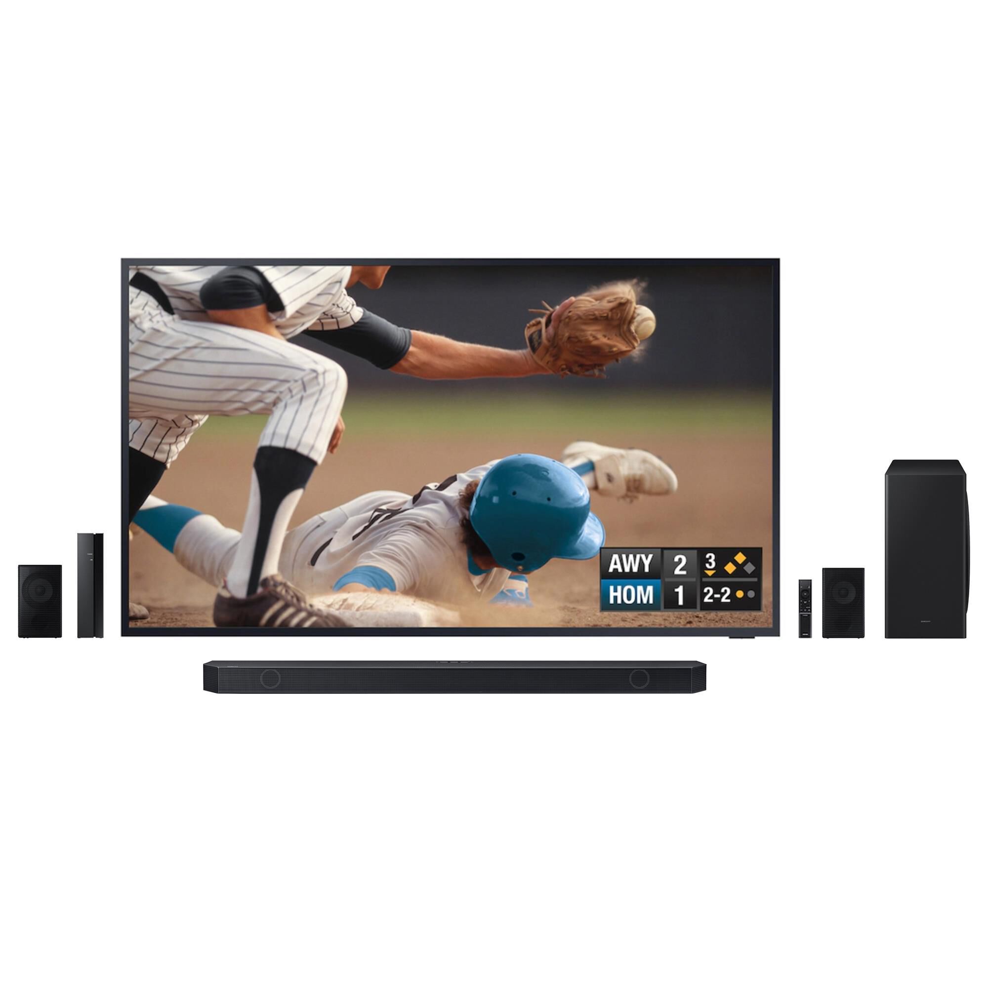 Samsung 75" 4K Terrace w/Soundbar Sys, , large