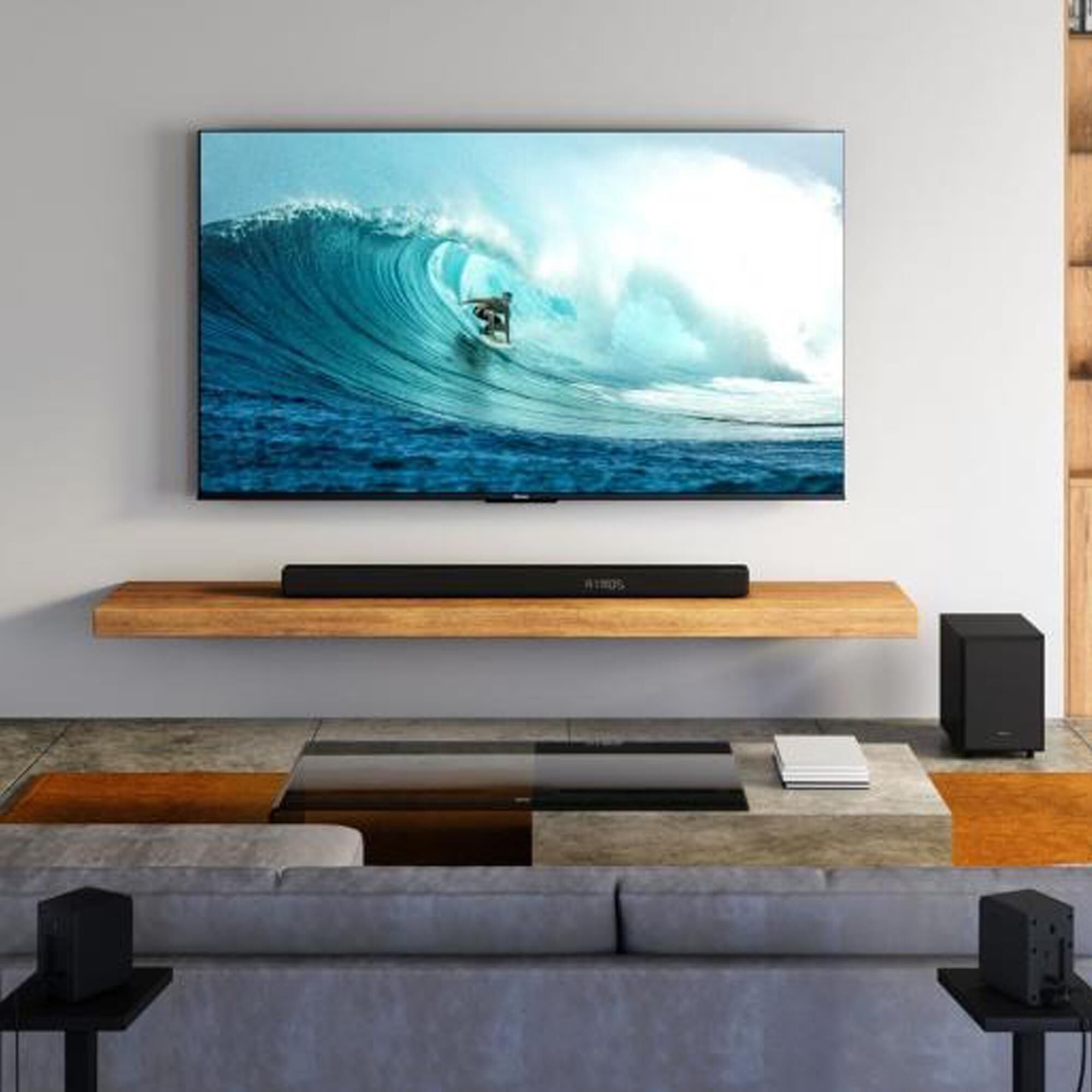 Hisense 85" 4K QLED TV W/ Soundbar, , large