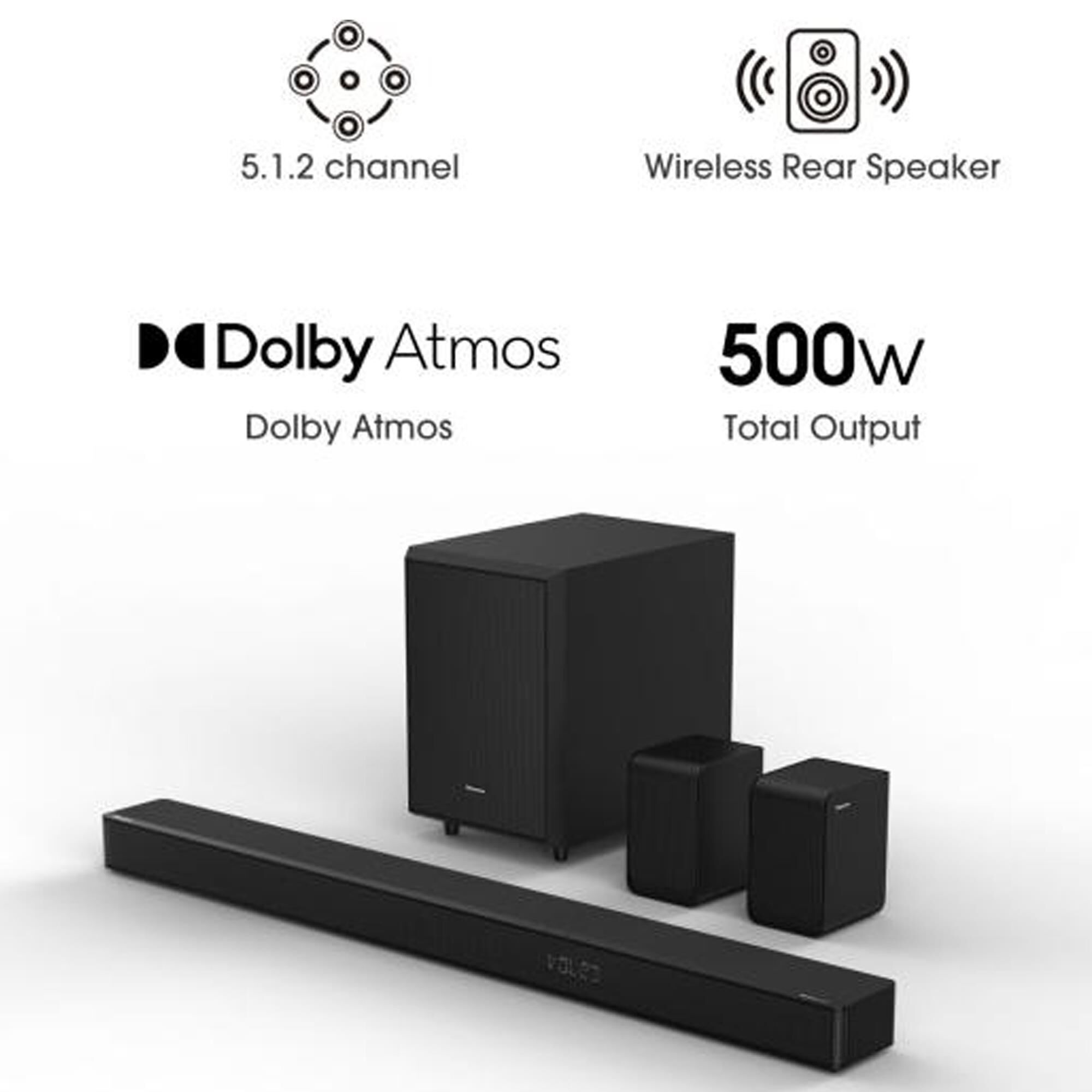 Hisense 85" 4K QLED TV W/ Soundbar, , large