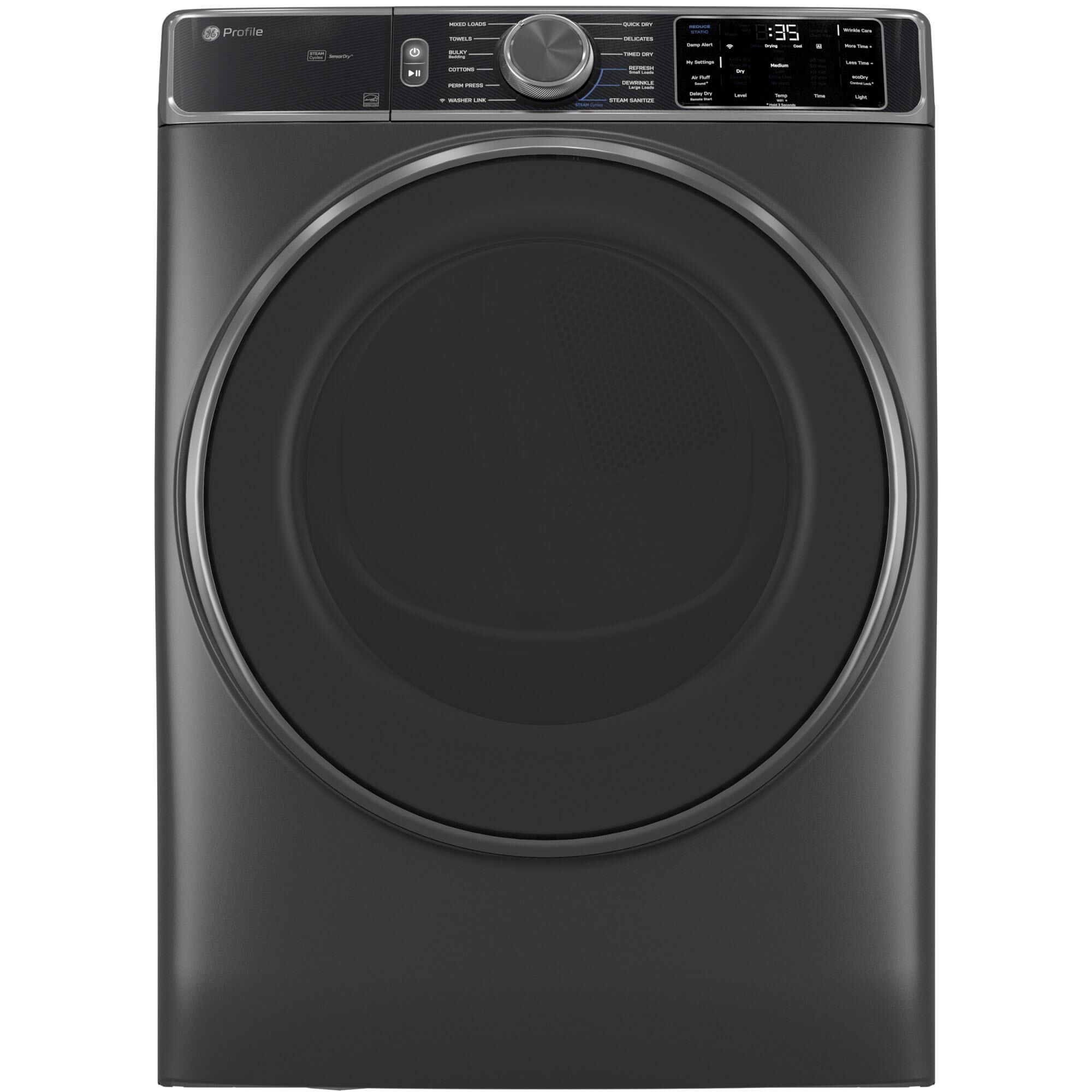 GE Profile 7.8 Cu. Ft. Smart Front Load Gas Dryer in Carbon Graphite, , large