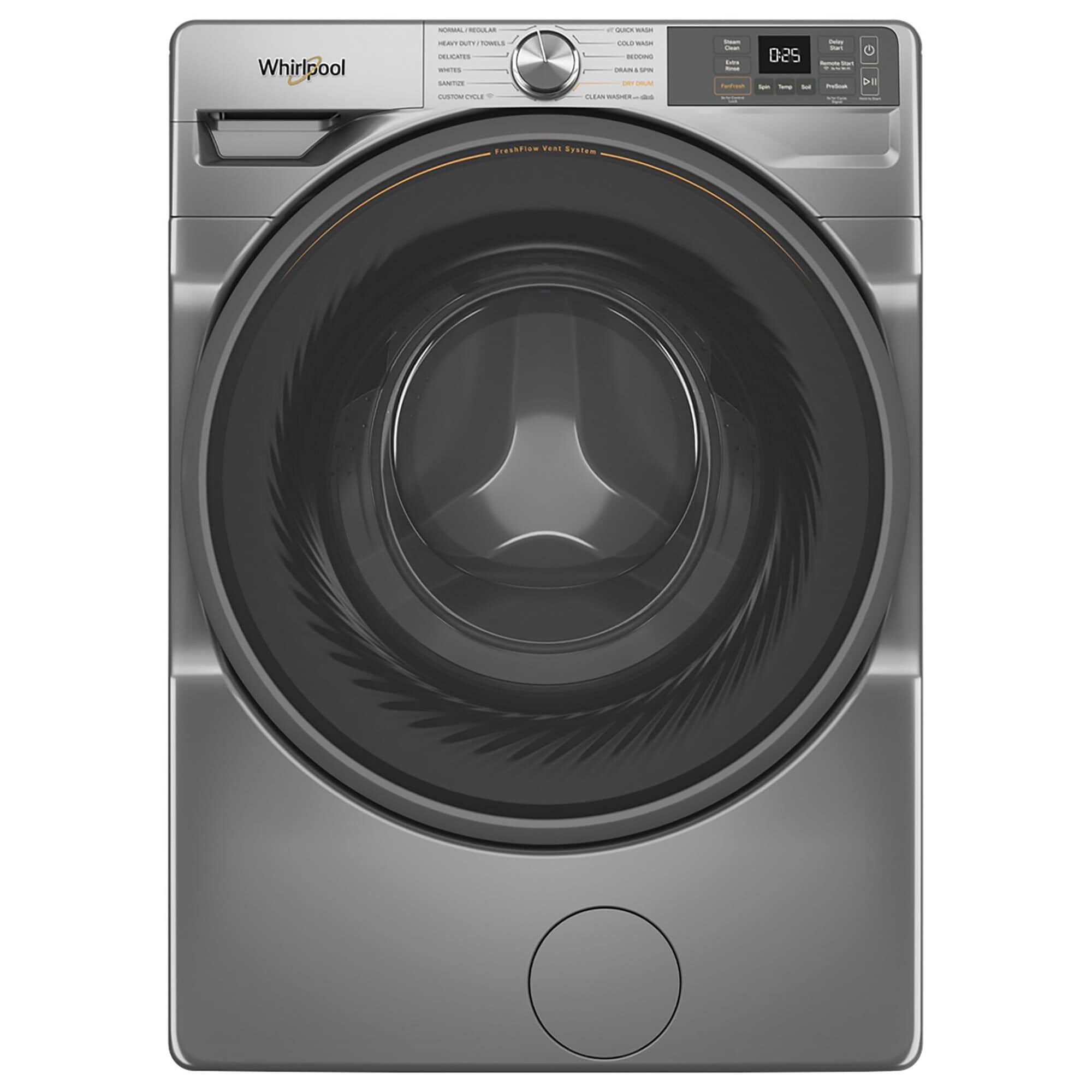 Whirlpool 4.5 cu. ft. Smart Front Load Washer with FreshFlow Vent System in Radiant Silver, , large