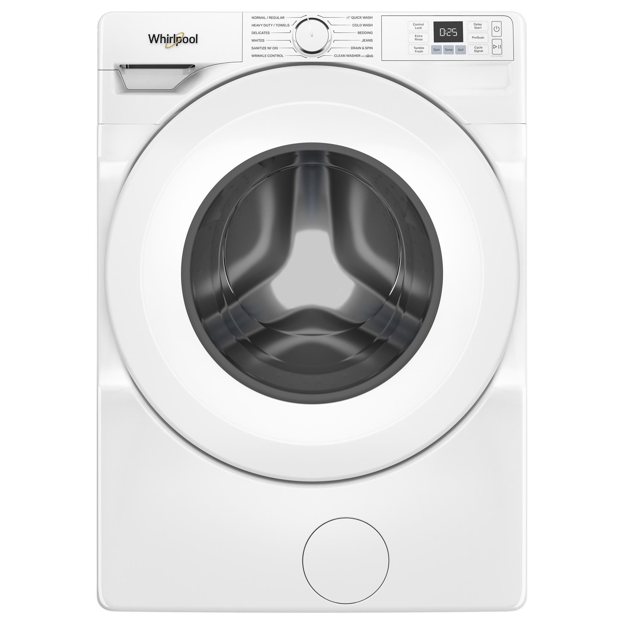 Whirlpool 4.5 Cu. Ft. Front Load Washer and 7.4 Cu. Ft. Gas Dryer Laundry Pair in White, , large