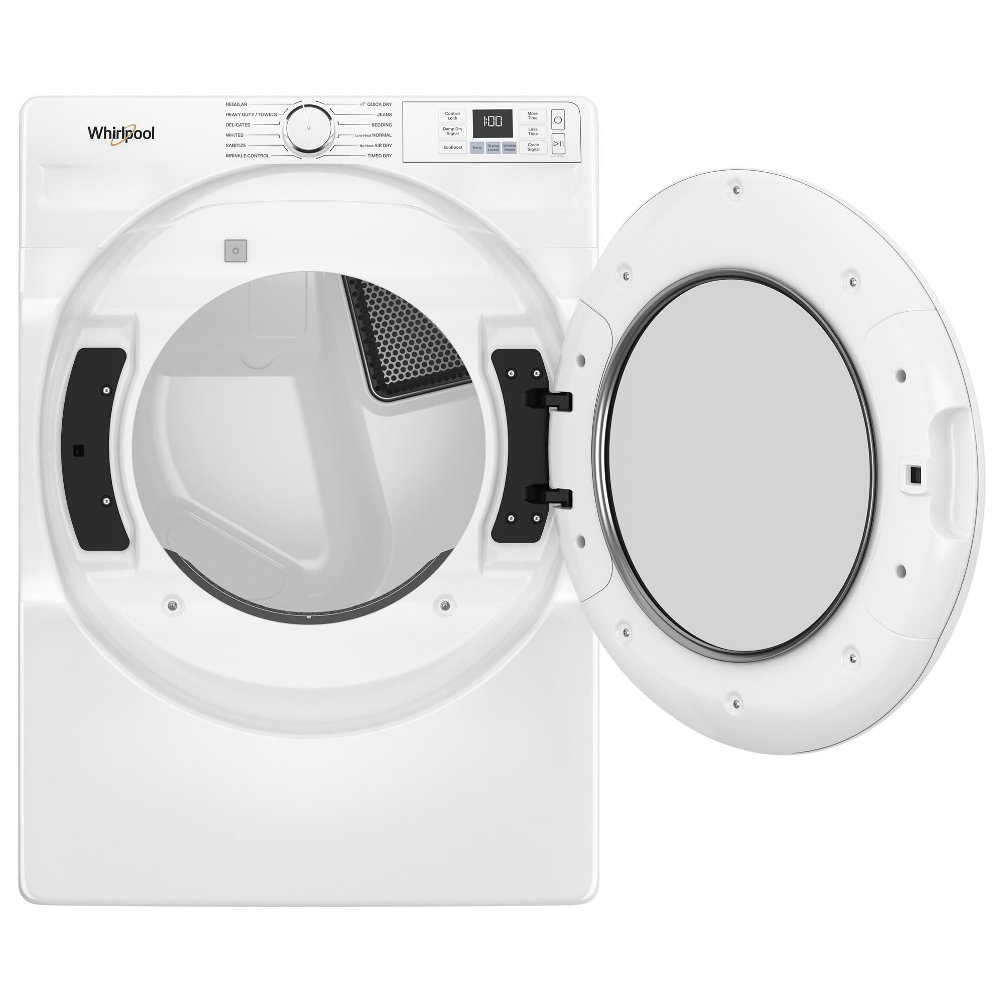 Whirlpool 4.5 Cu. Ft. Front Load Washer and 7.4 Cu. Ft. Gas Dryer Laundry Pair in White, , large
