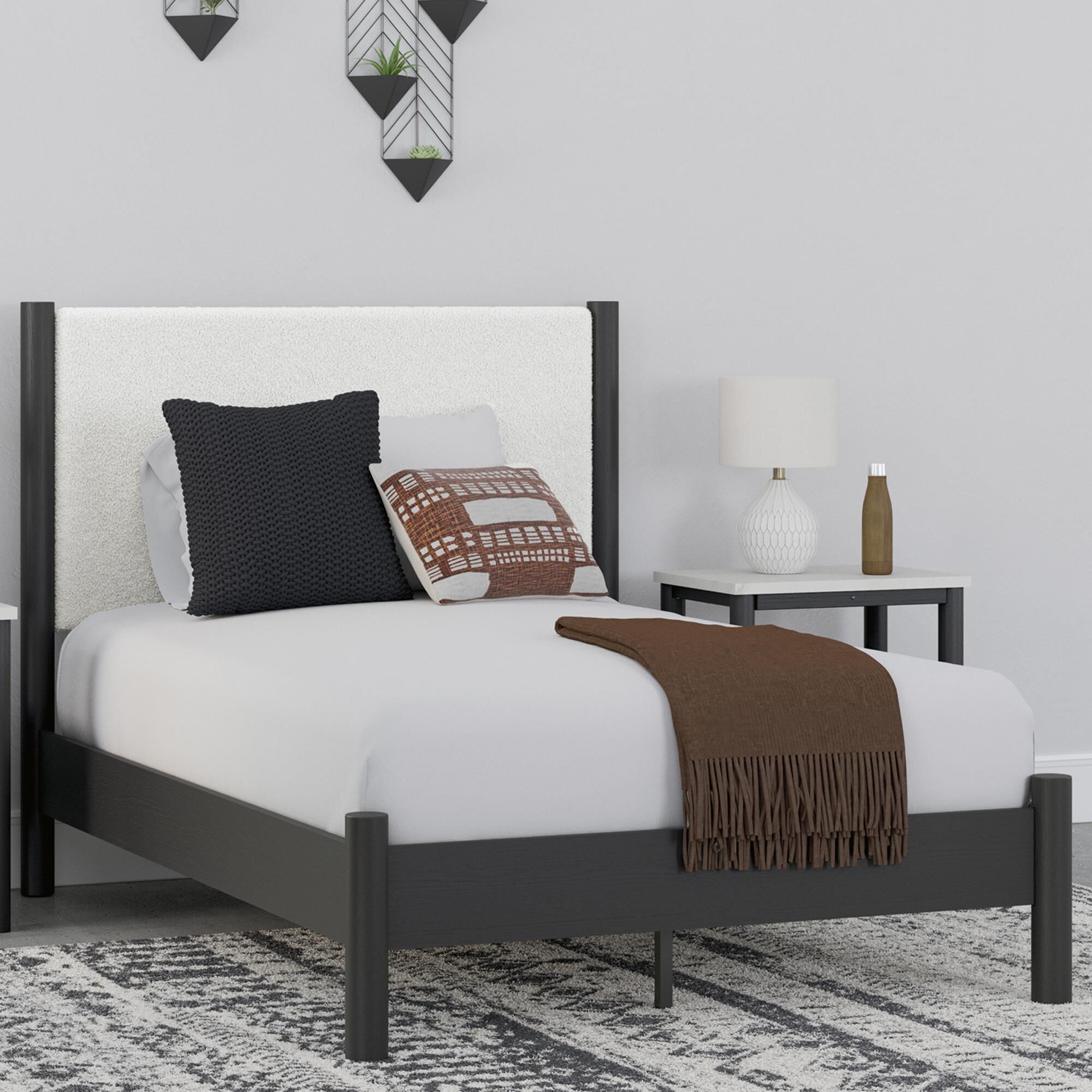 Signature Design by Ashley Cadmori Full Platform Bed in Black, , large