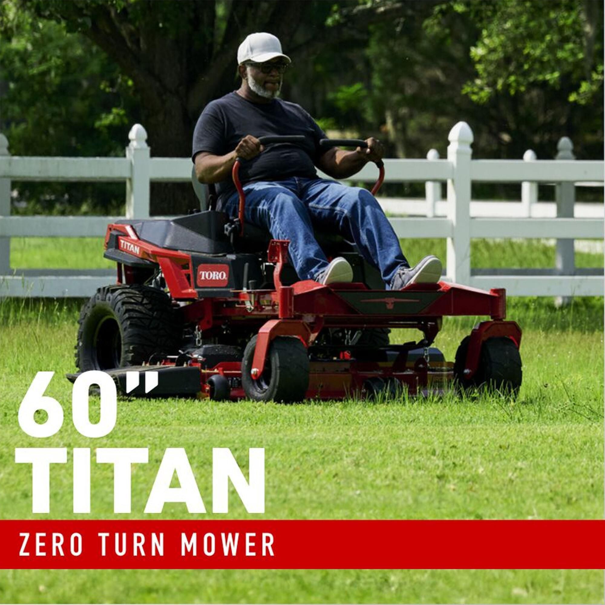 Toro 60" TITAN Zero Turn Gas-Powered Riding Lawn Mower, , large