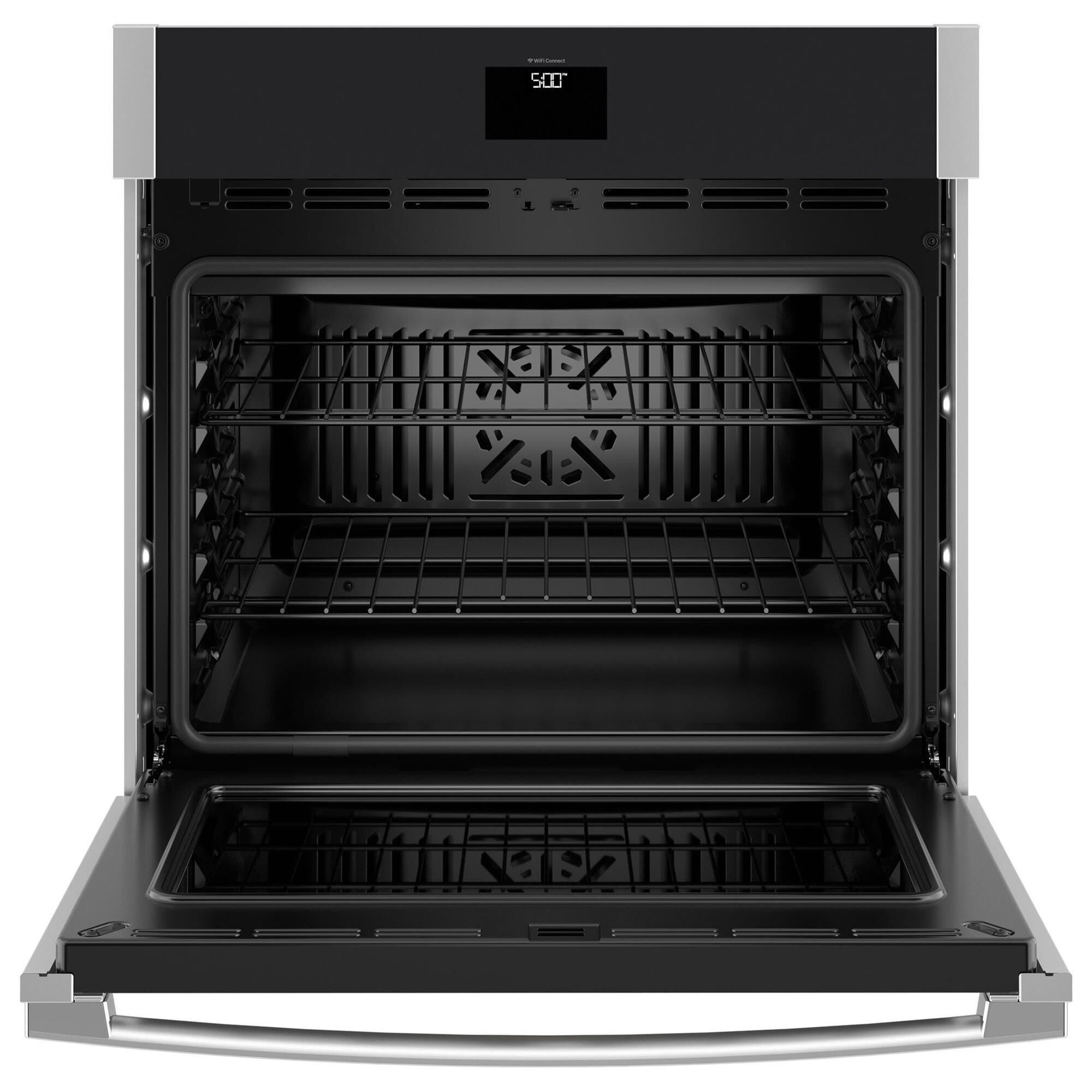 GE Appliances 2-Piece Kitchen Package with Stainless Steel 5 Cu. Ft. Single Electric Wall Oven and Black 36" Electric Cooktop, , large