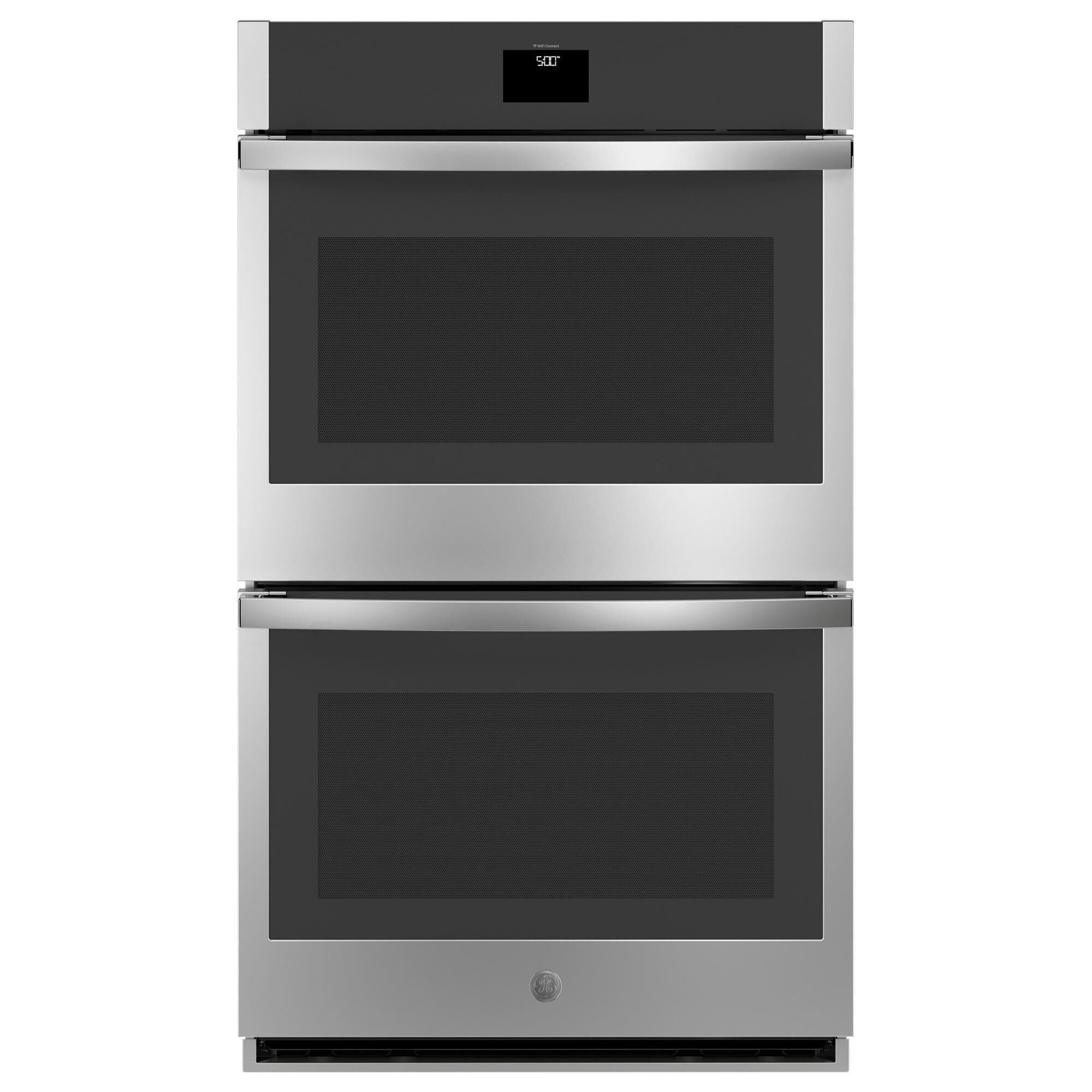 GE Appliances 2-Piece Kitchen Package with Stainless Steel 10 Cu. Ft. Double Electric Wall Oven and Black 36" Electric Cooktop, , large