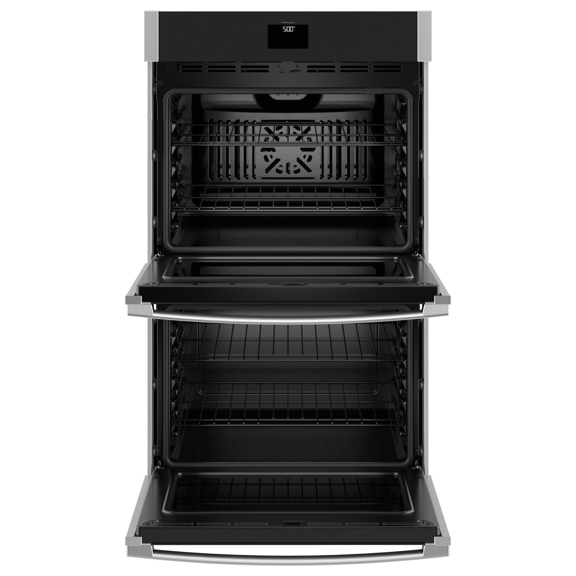 GE Appliances 2-Piece Kitchen Package with Stainless Steel 10 Cu. Ft. Double Electric Wall Oven and Black 36" Electric Cooktop, , large