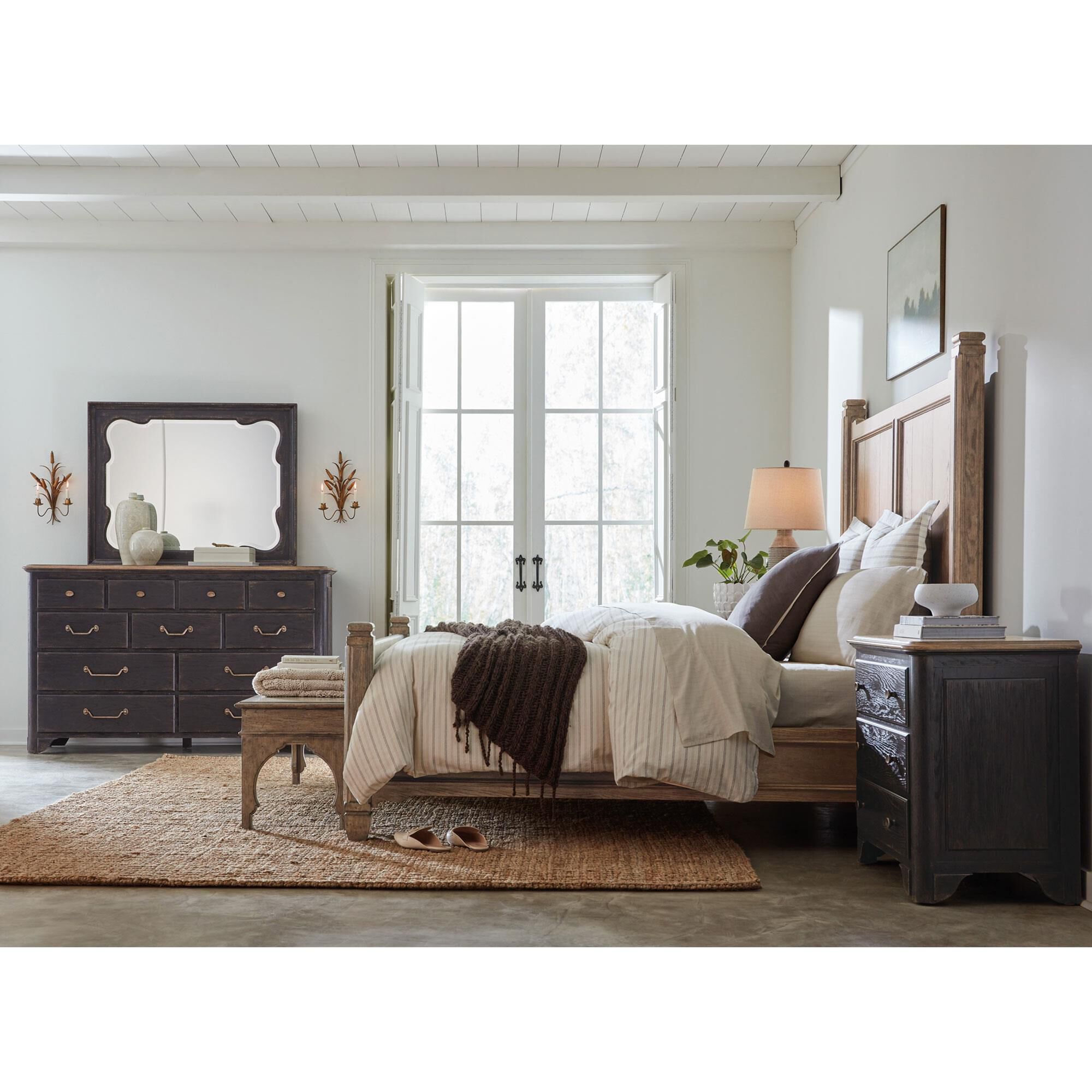 Hooker Furniture Americana Landscape Mirror in Molasses, , large