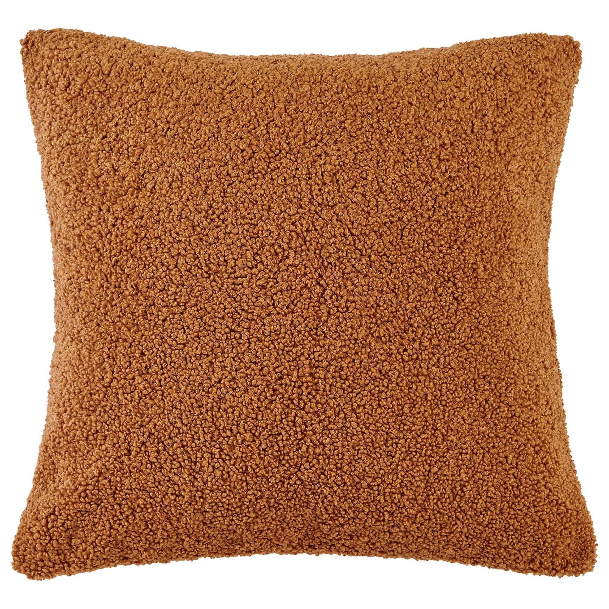 HiEnd Accents Teddy 26" Square Throw Pillow in Caramel