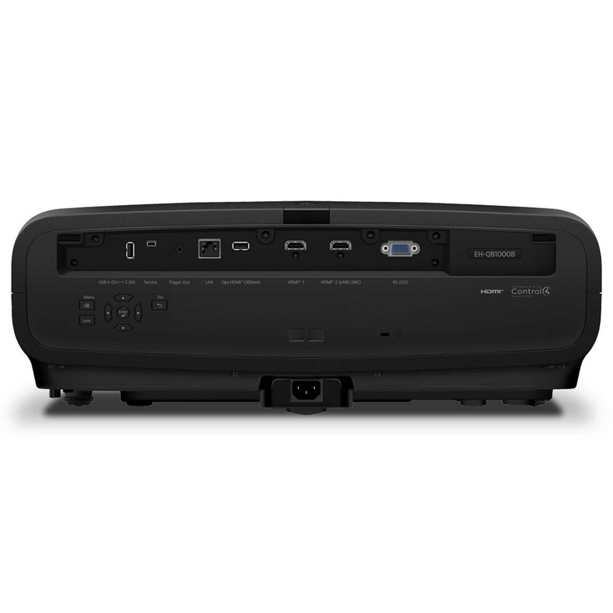 Epson QB1000 4K HDR 3300 Lumen 3LCD Laser Projector in Black, , large