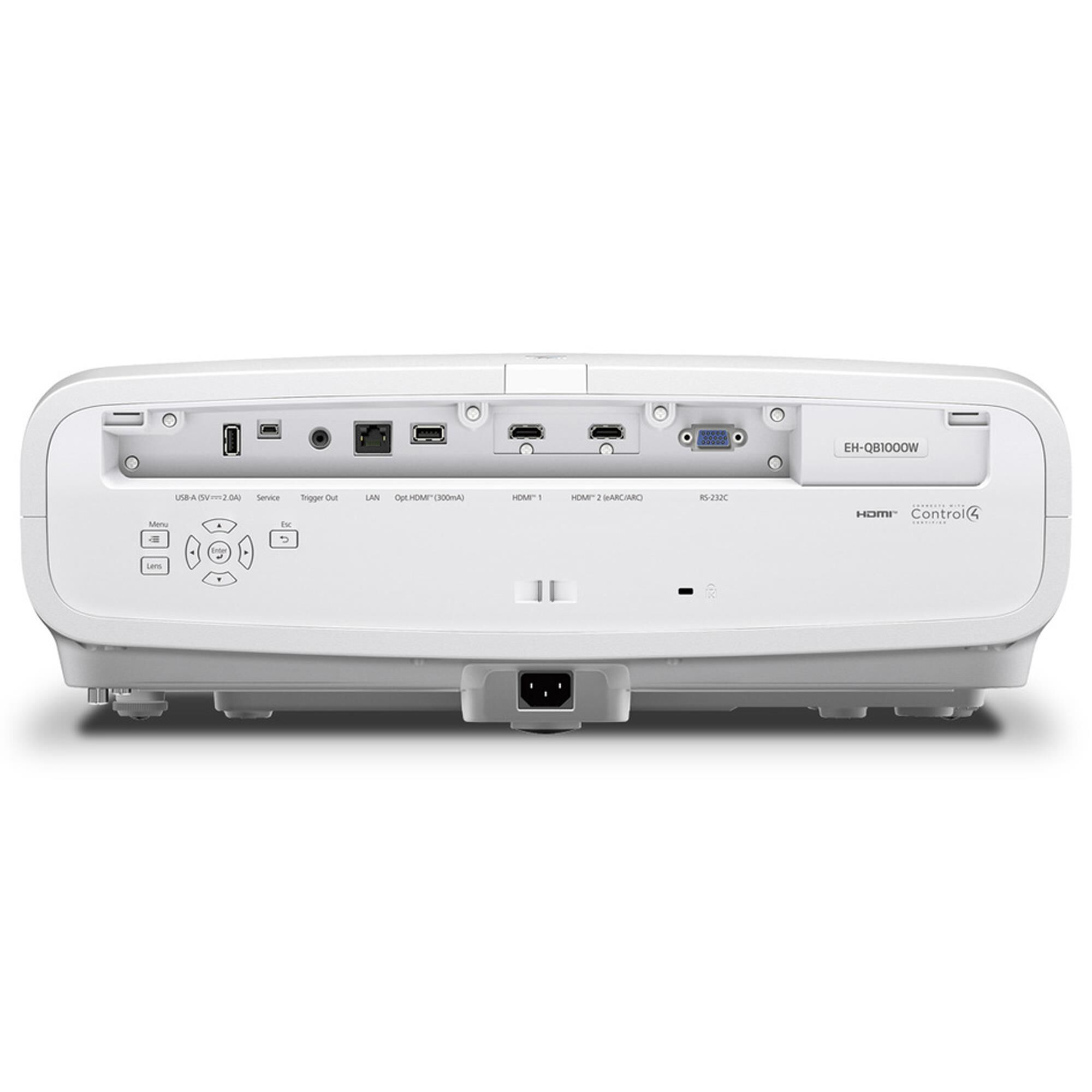 Epson QB1000 4K HDR 3300 Lumen 3LCD Laser Projector in White, , large