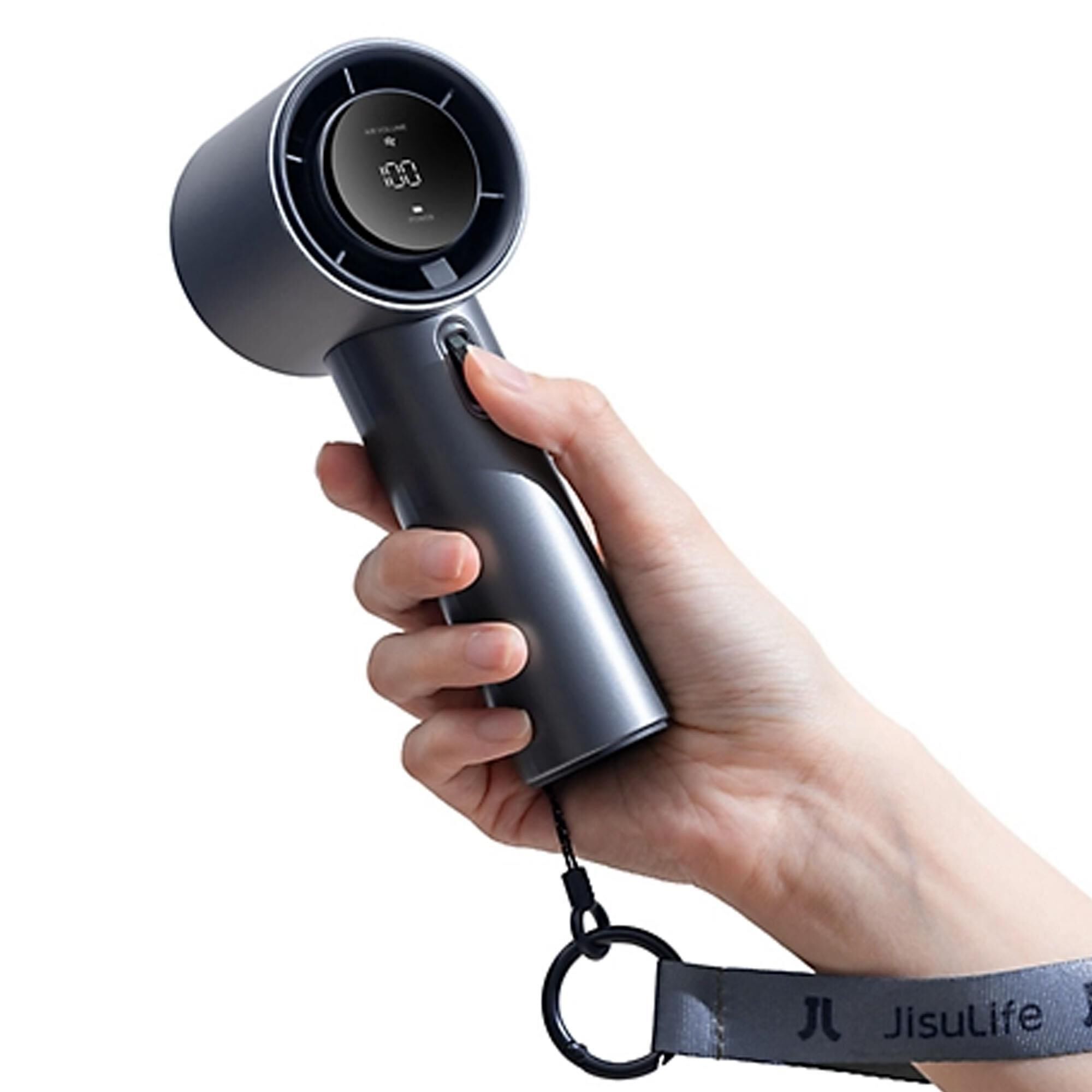Jisulife Handheld Personal Fan in Dark Blue, , large