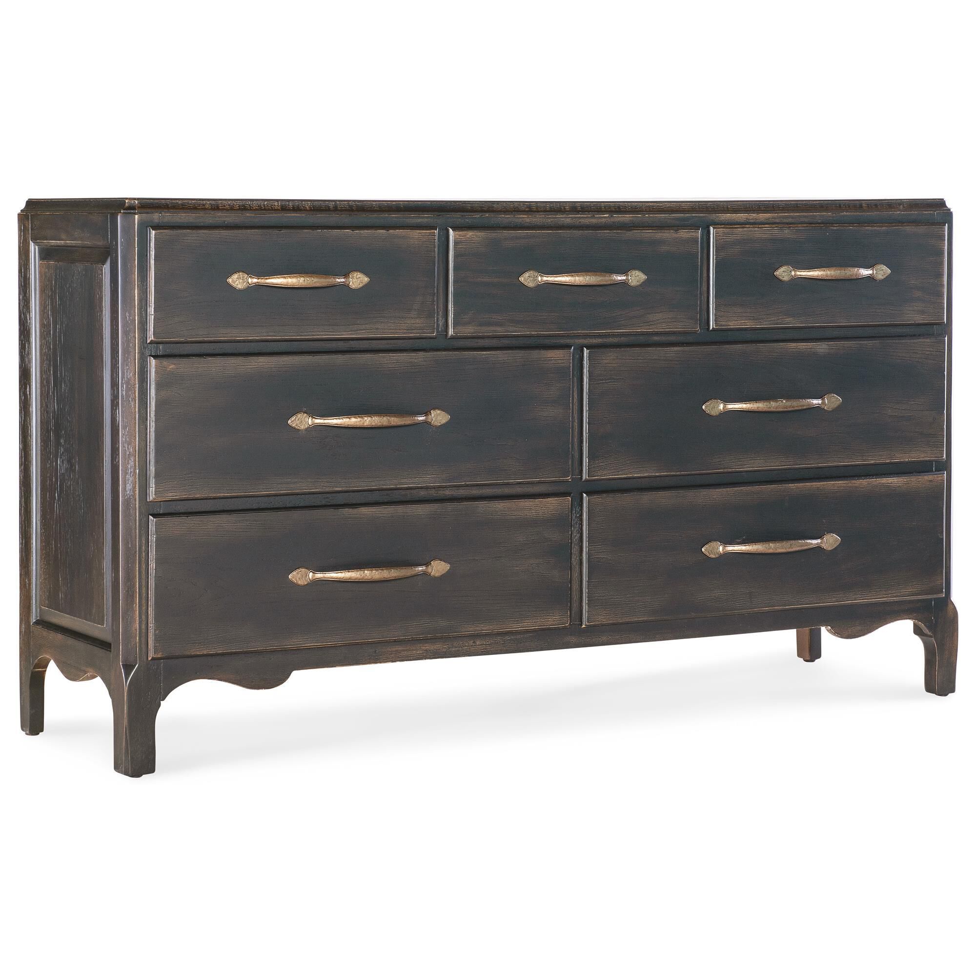 Hooker Furniture Americana 4-Piece King Bedroom Set in Black, , large