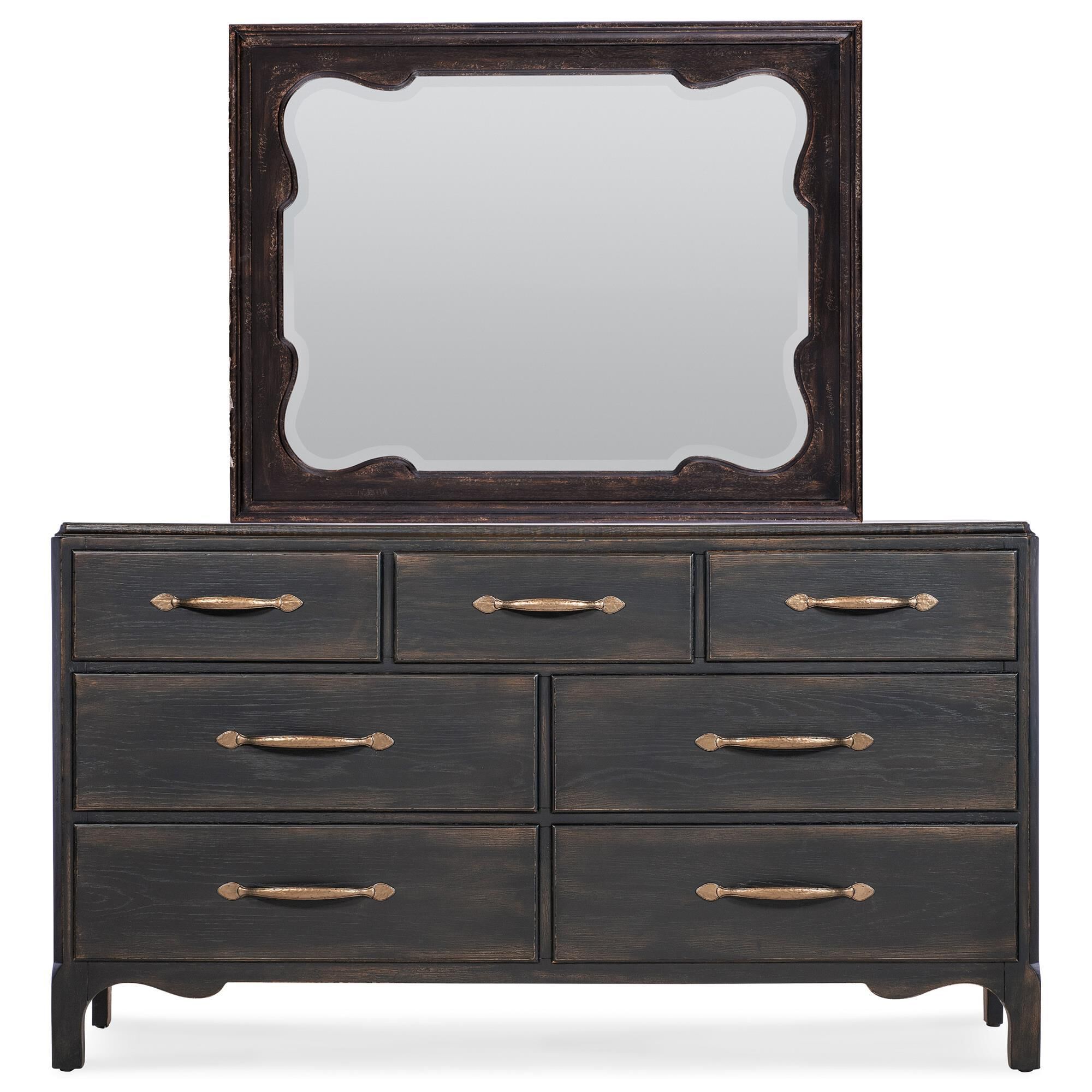 Hooker Furniture Americana 4-Piece King Bedroom Set in Black, , large