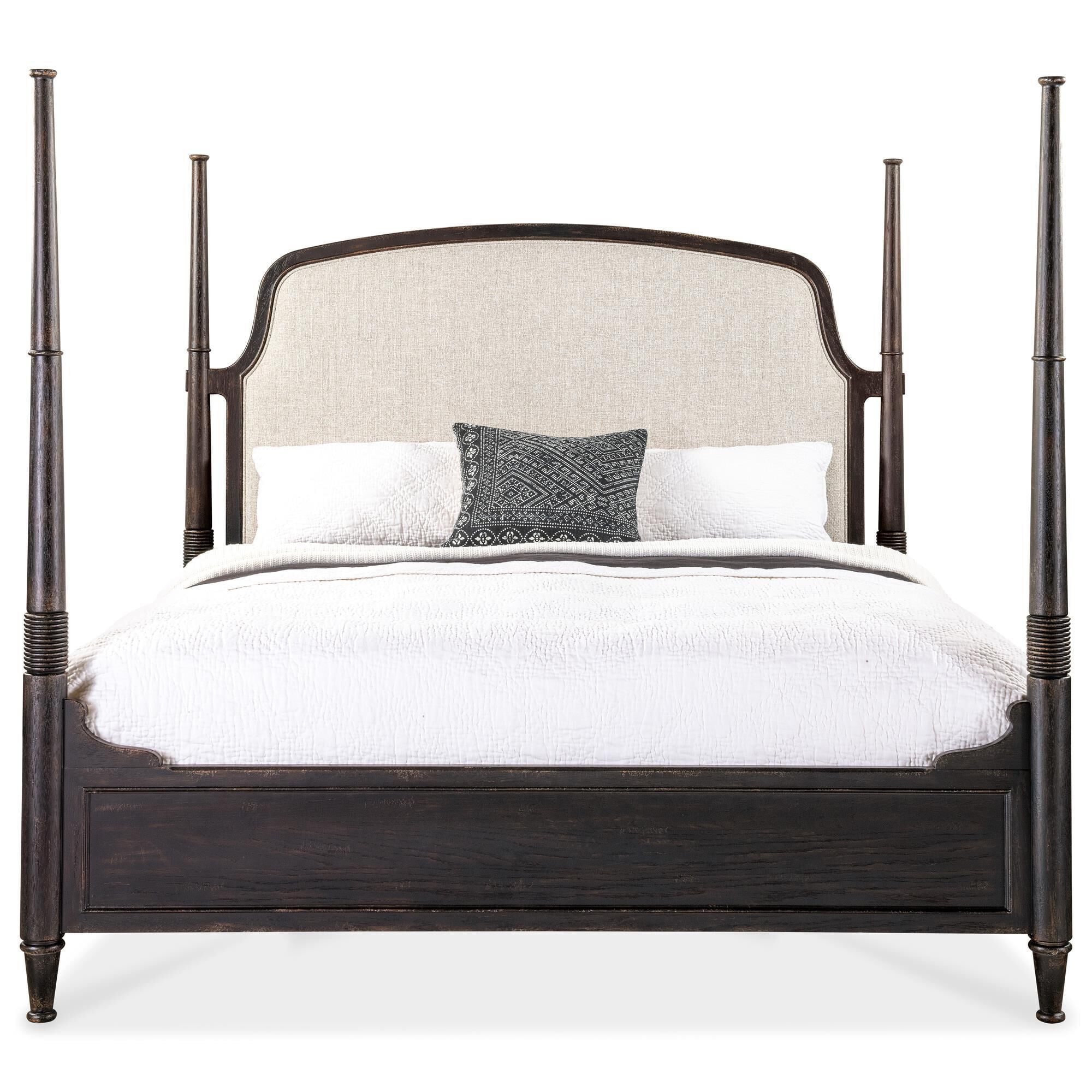 Hooker Furniture Americana 4-Piece King Bedroom Set in Black, , large