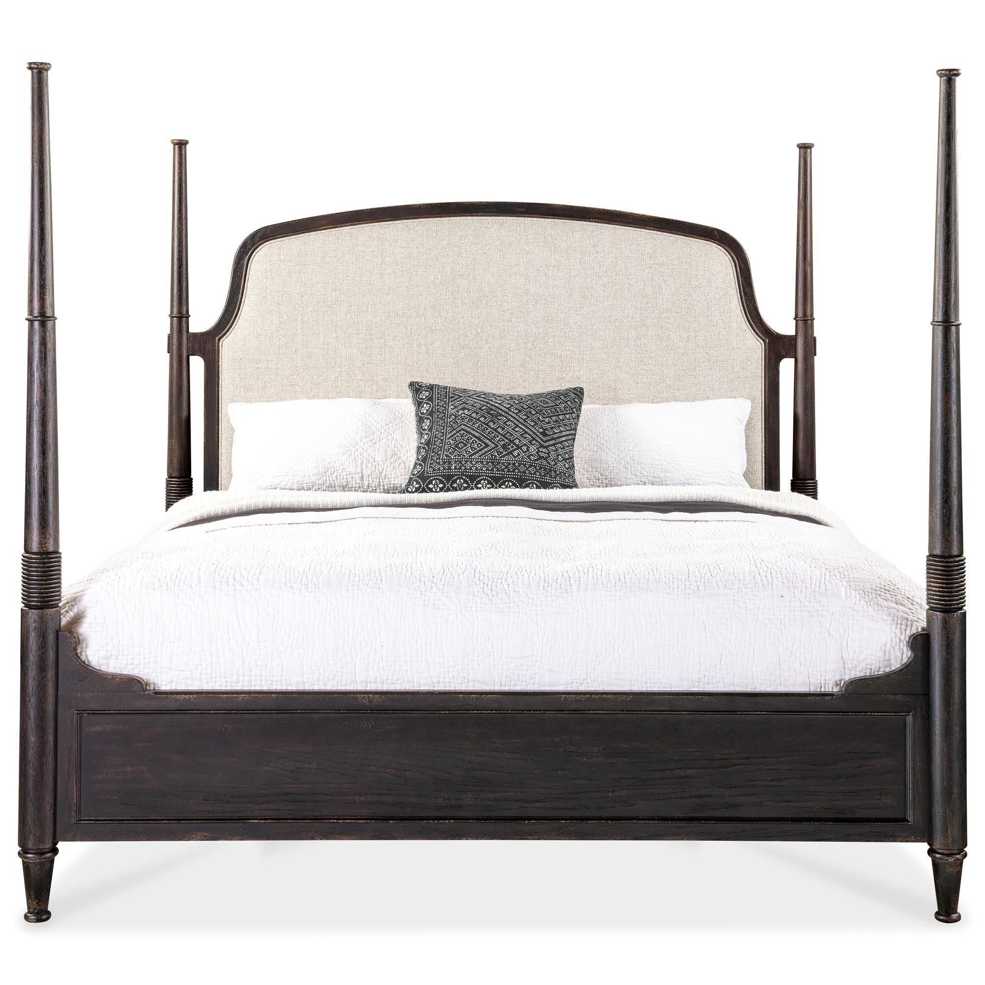 Hooker Furniture Americana King Poster Bed in Black, , large