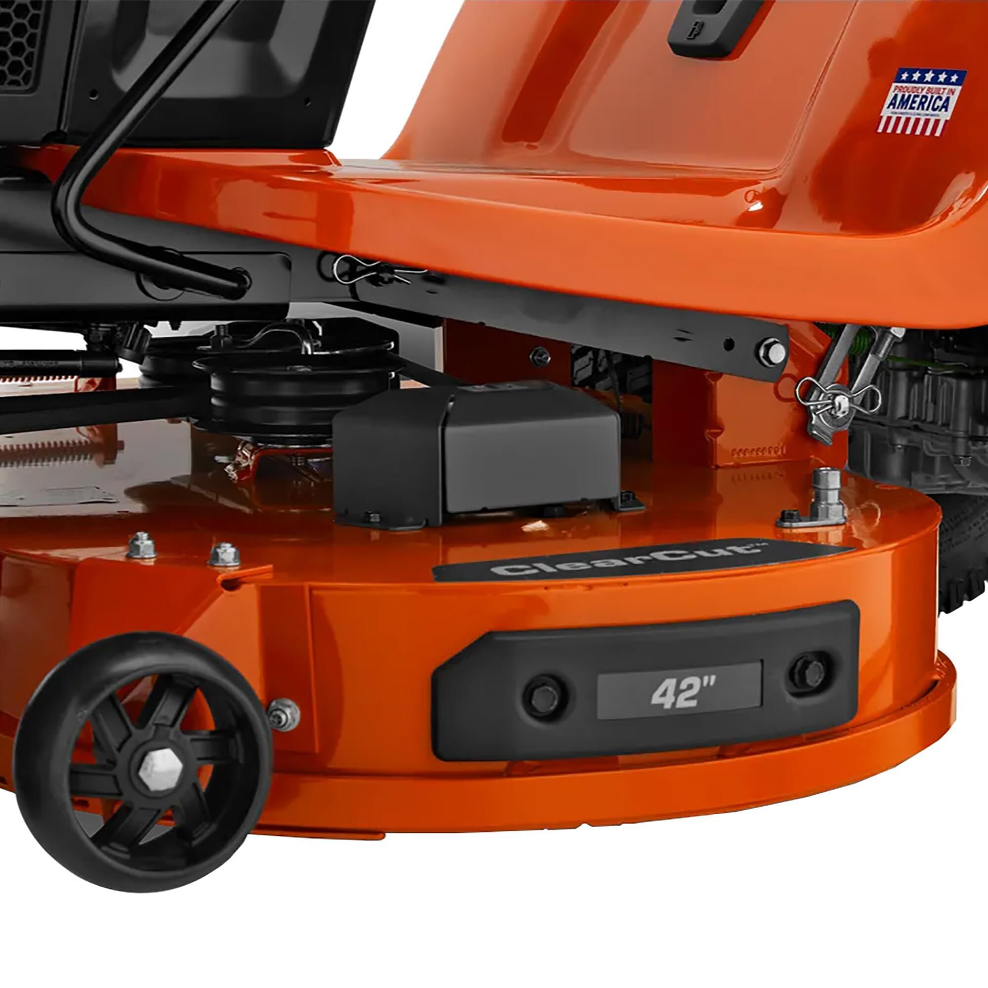 Husqvarna 42" 200-Series Gas-Powered Riding Lawn Mower with Kawasaki Engine, , large