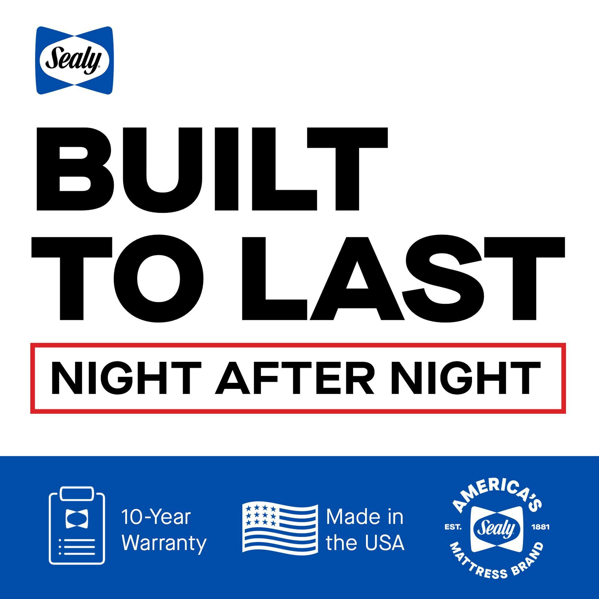 Sealy High Point Soft Hybrid California King Mattress with Low Profile Box Springs, , large