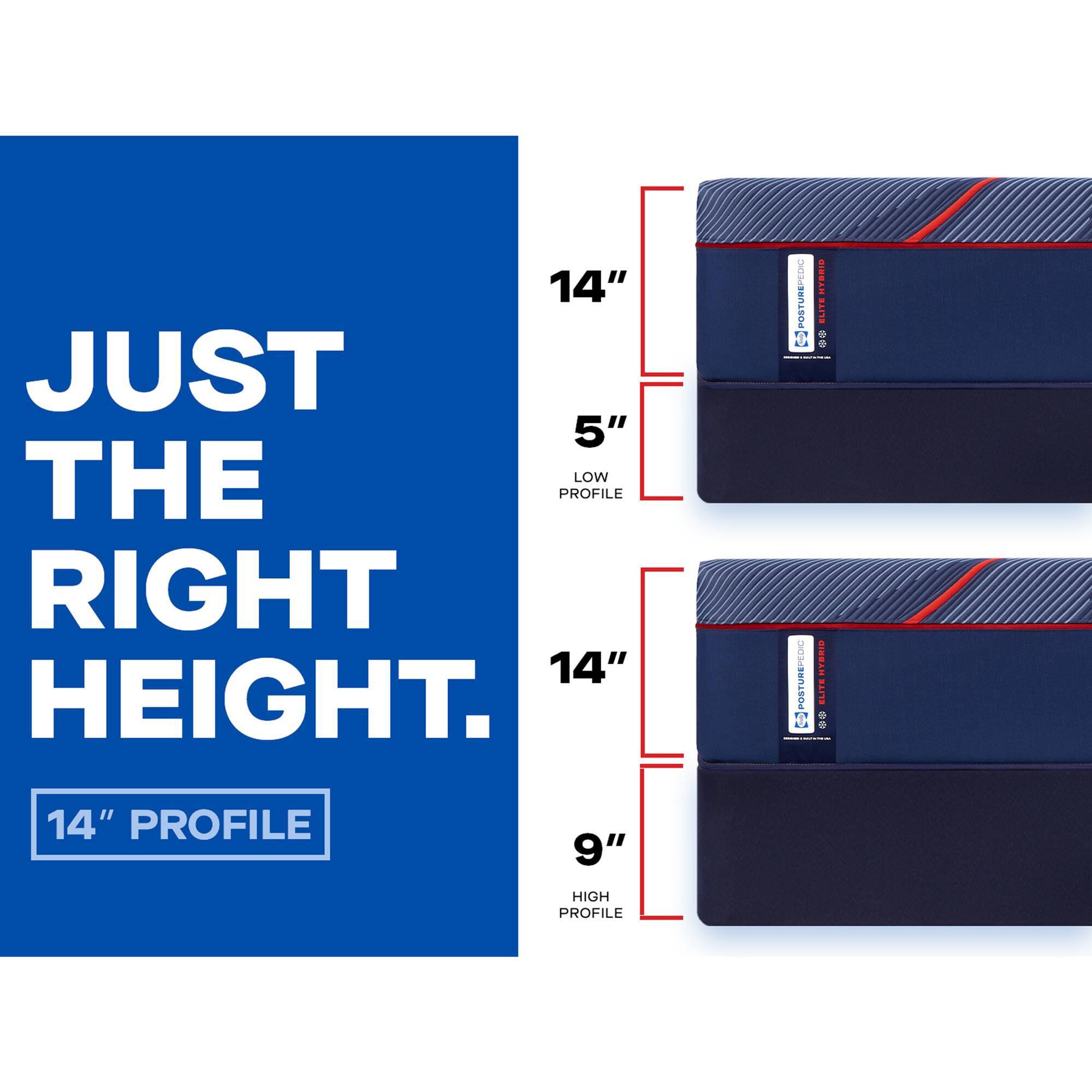 Sealy High Point Soft Hybrid California King Mattress with Low Profile Box Springs, , large