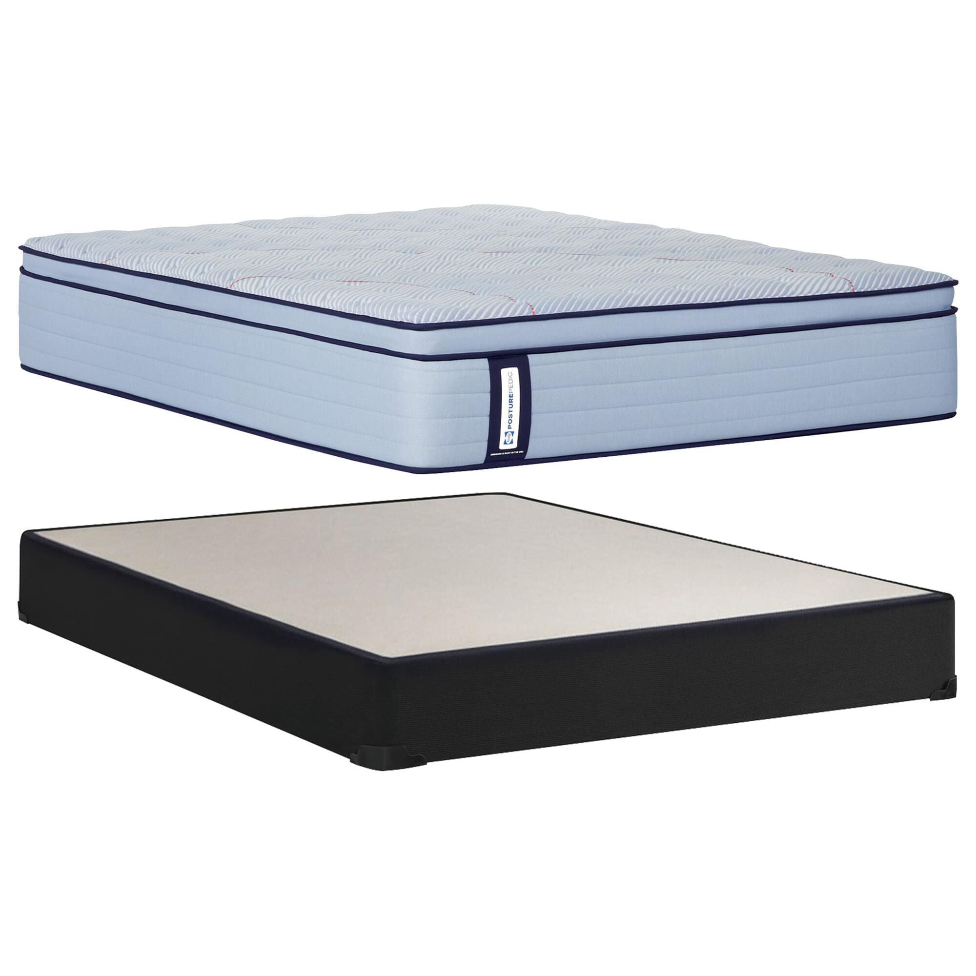 Sealy Kinney Firm Pillowtop Twin Mattress with High Profile Box Spring, , large