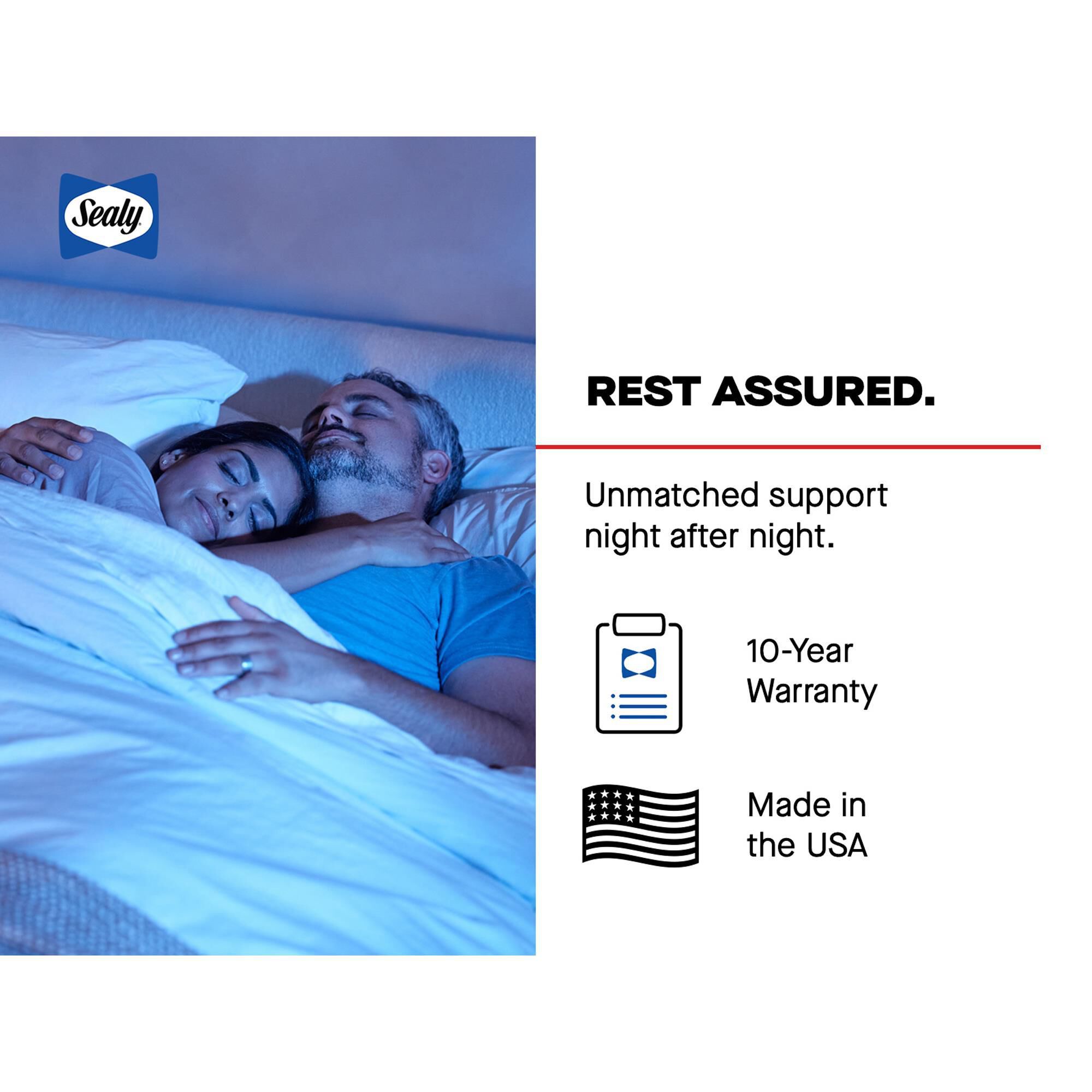 Sealy High Point Firm Hybrid Queen Mattress with Low Profile Box Spring, , large