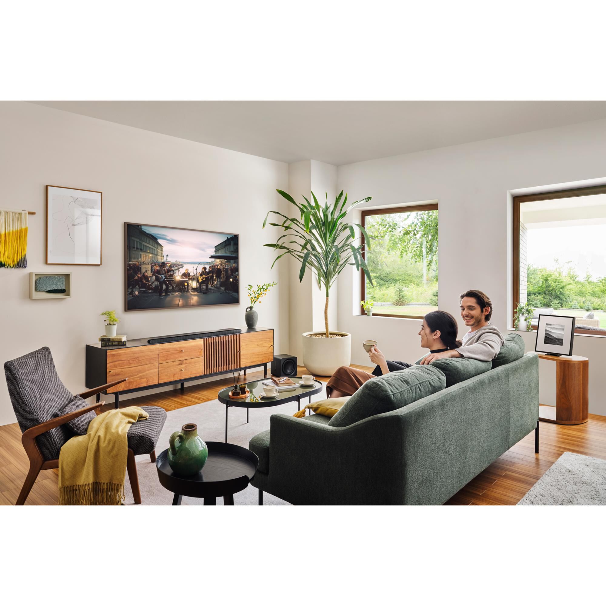Samsung 75" Class LS03D The Frame QLED HDR - Smart TV with Music Frame in Black, , large
