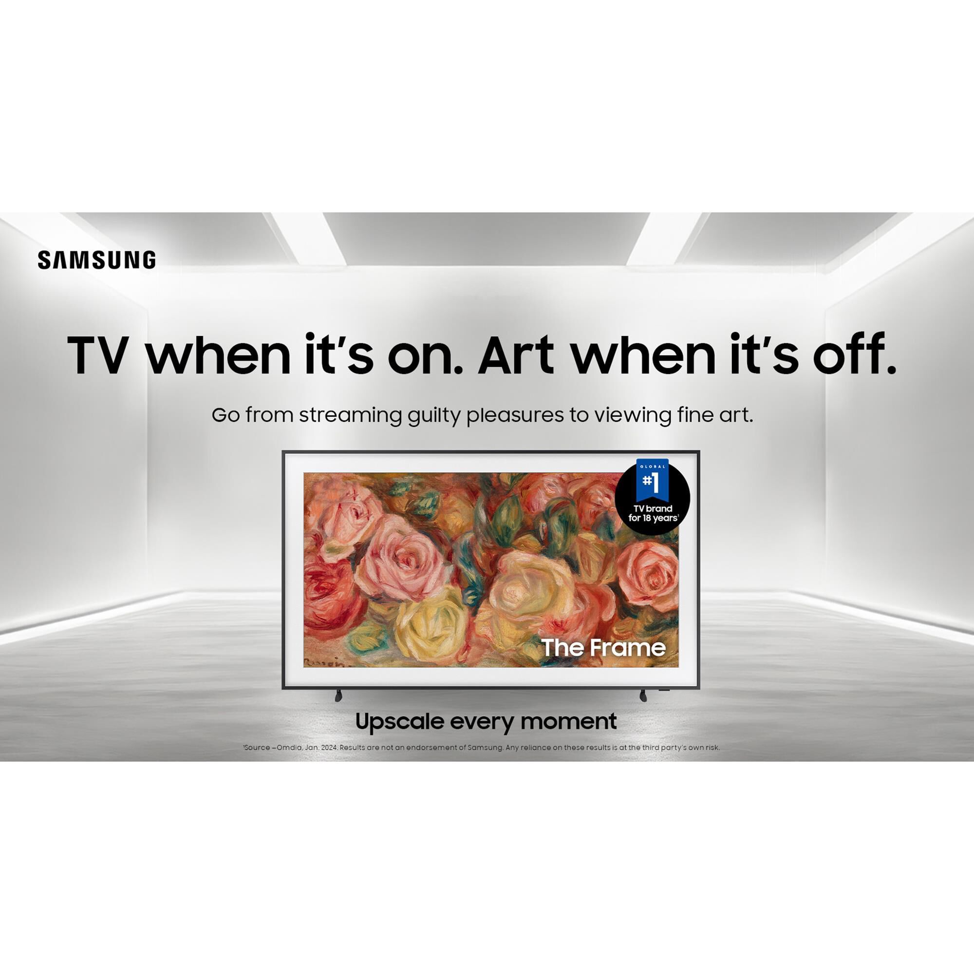 Samsung 75" Class LS03D The Frame QLED HDR - Smart TV with Music Frame in Black, , large