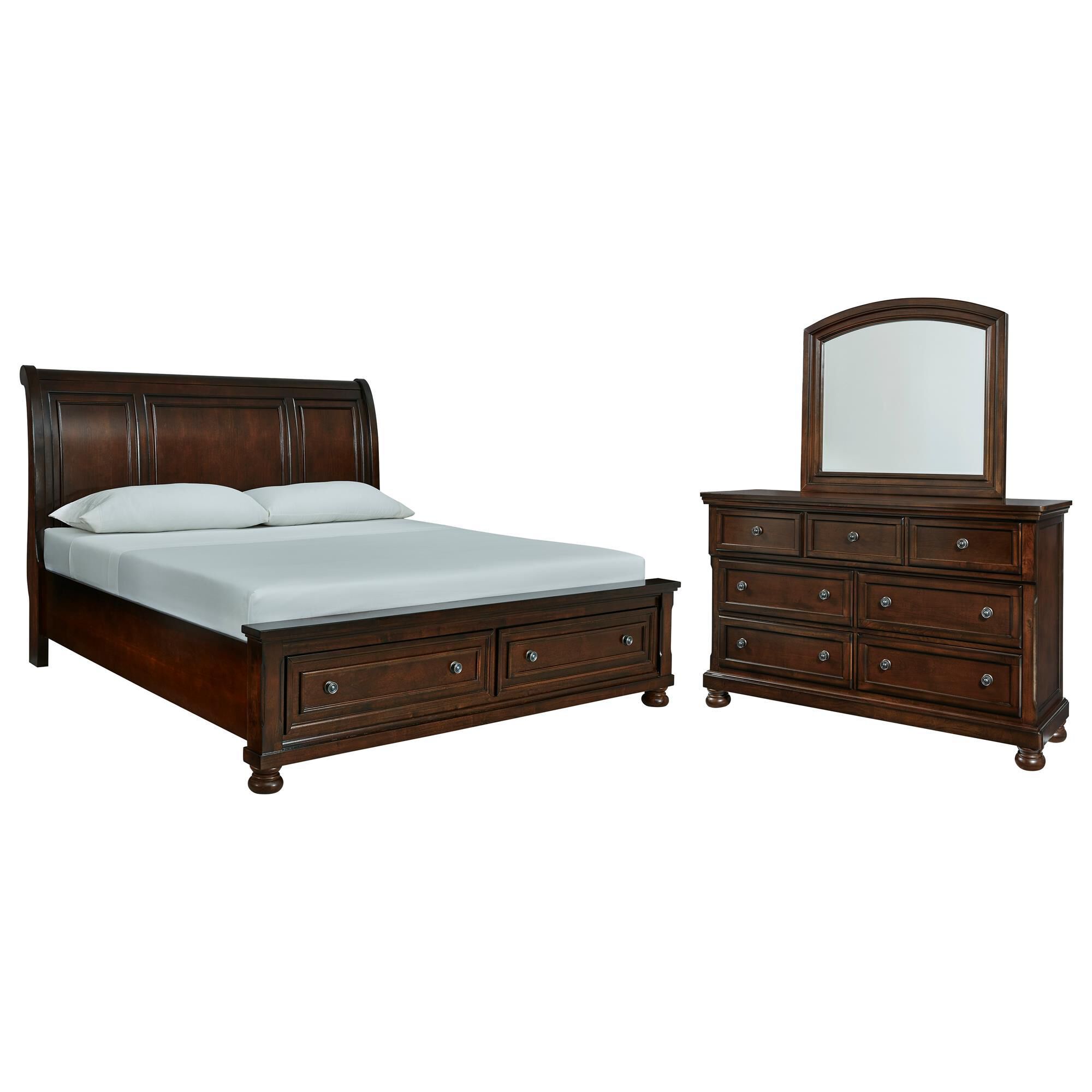 Millenium Porter 3-Piece California King Storage Bedroom Set in Rustic Brown
