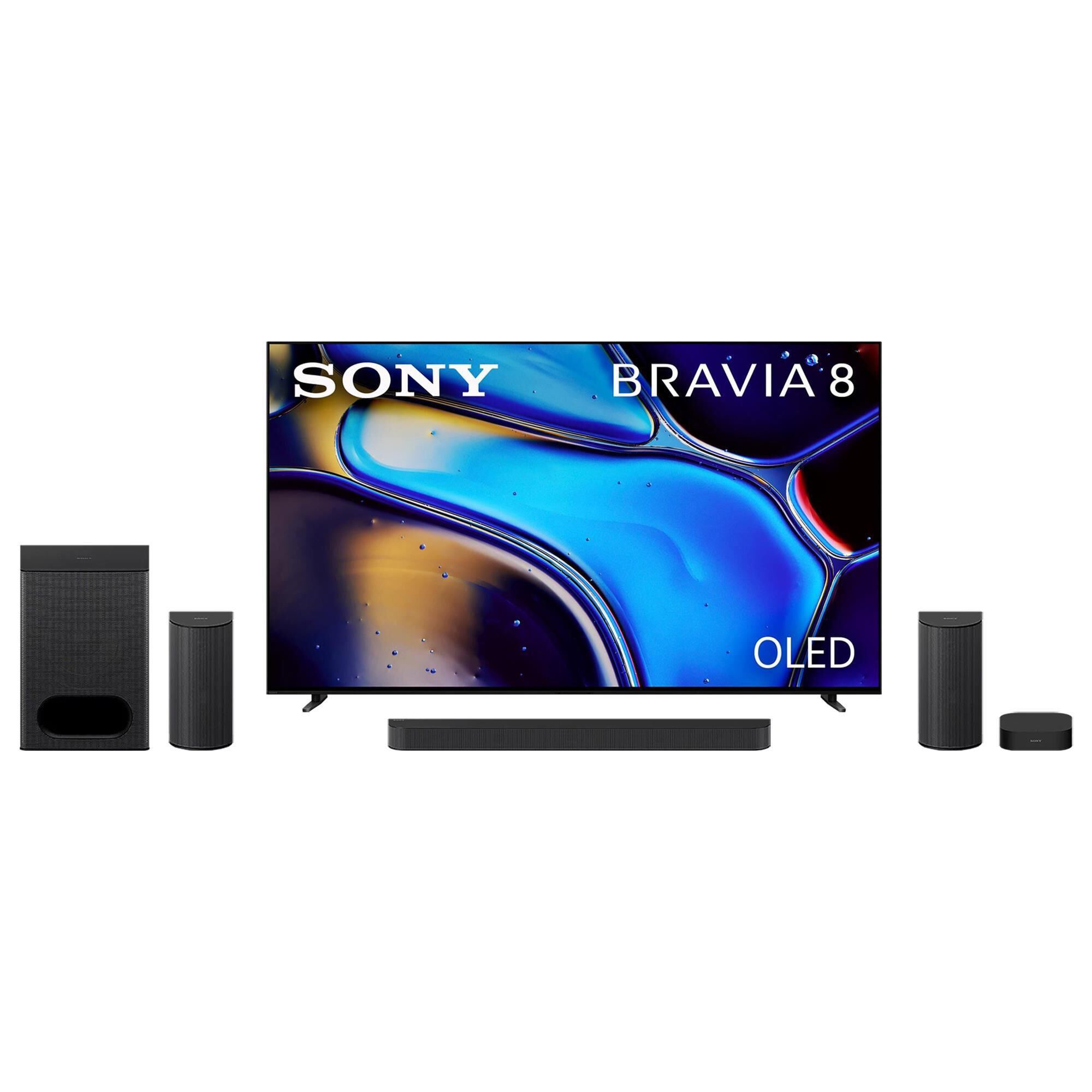 Sony 65" Class Bravia 8 OLED 4K HDR - Smart Google TV with Theater System 6 in Black