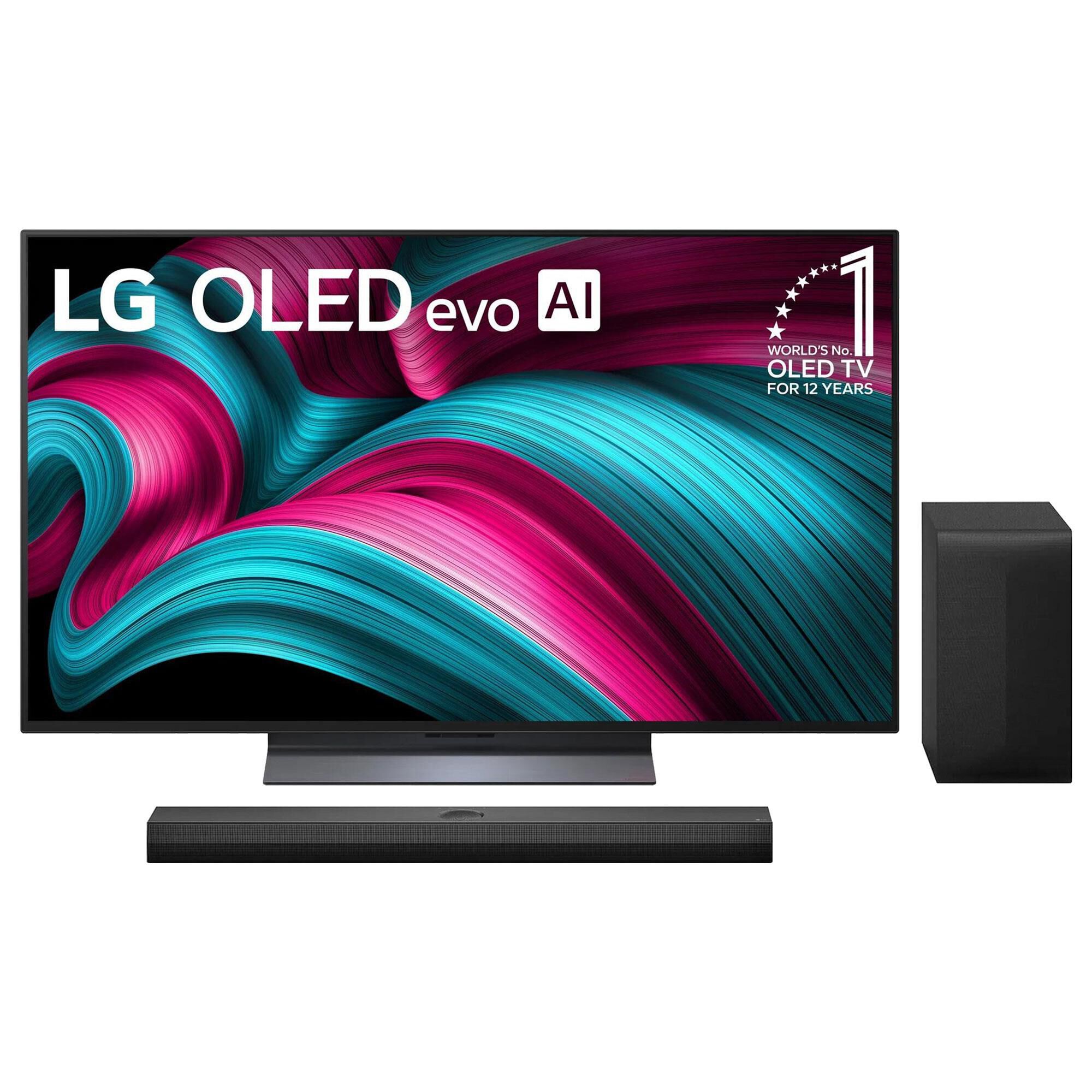 LG 65" Class C5 Series 4K OLED evo AI - Smart TV with 3.1.1 Channel Soundbar System in Black