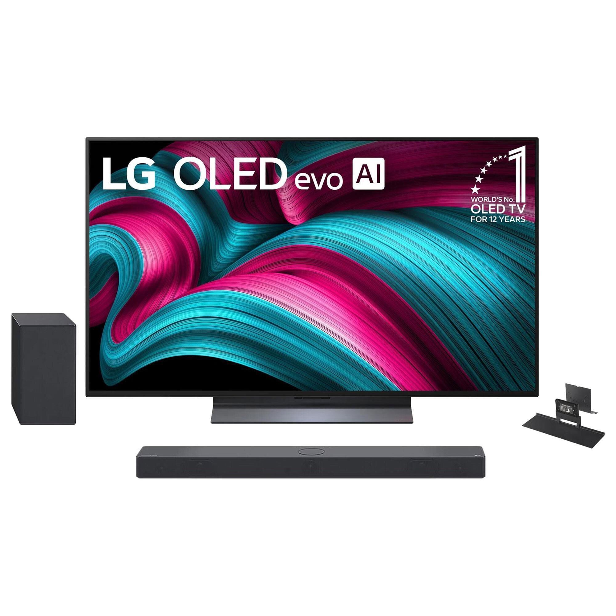 LG 77" Class C5 Series 4K OLED evo AI - Smart TV with 3.1.3 Channel Soundbar System in Black