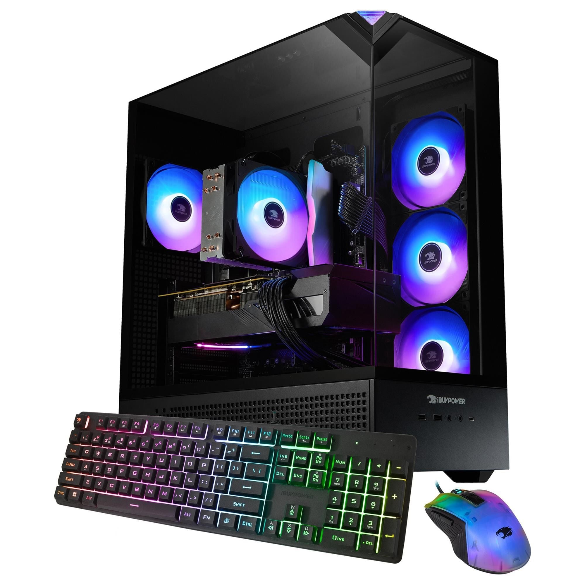iBUYPOWER Element 9 Gaming Desktop PC | Intel Core Ultra 5 225F - 16GB RAM - NVIDIA GeForce RTX 5060Ti Graphics - 1TB SSD in Black
