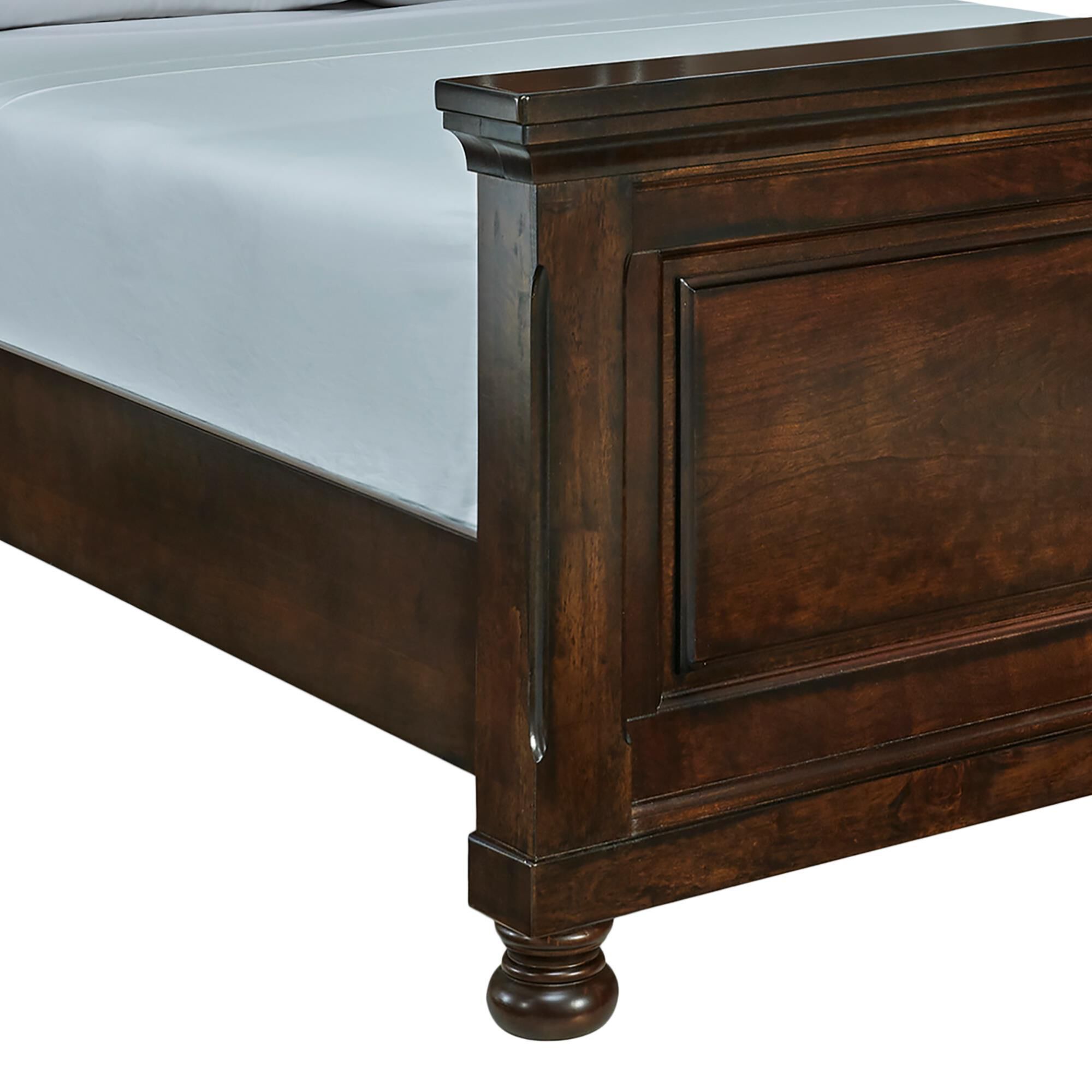 Millenium Porter Queen Sleigh Bed in Rustic Brown